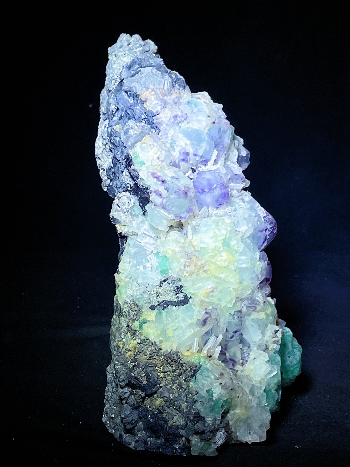 fluorite with quartz specimen Fujian China