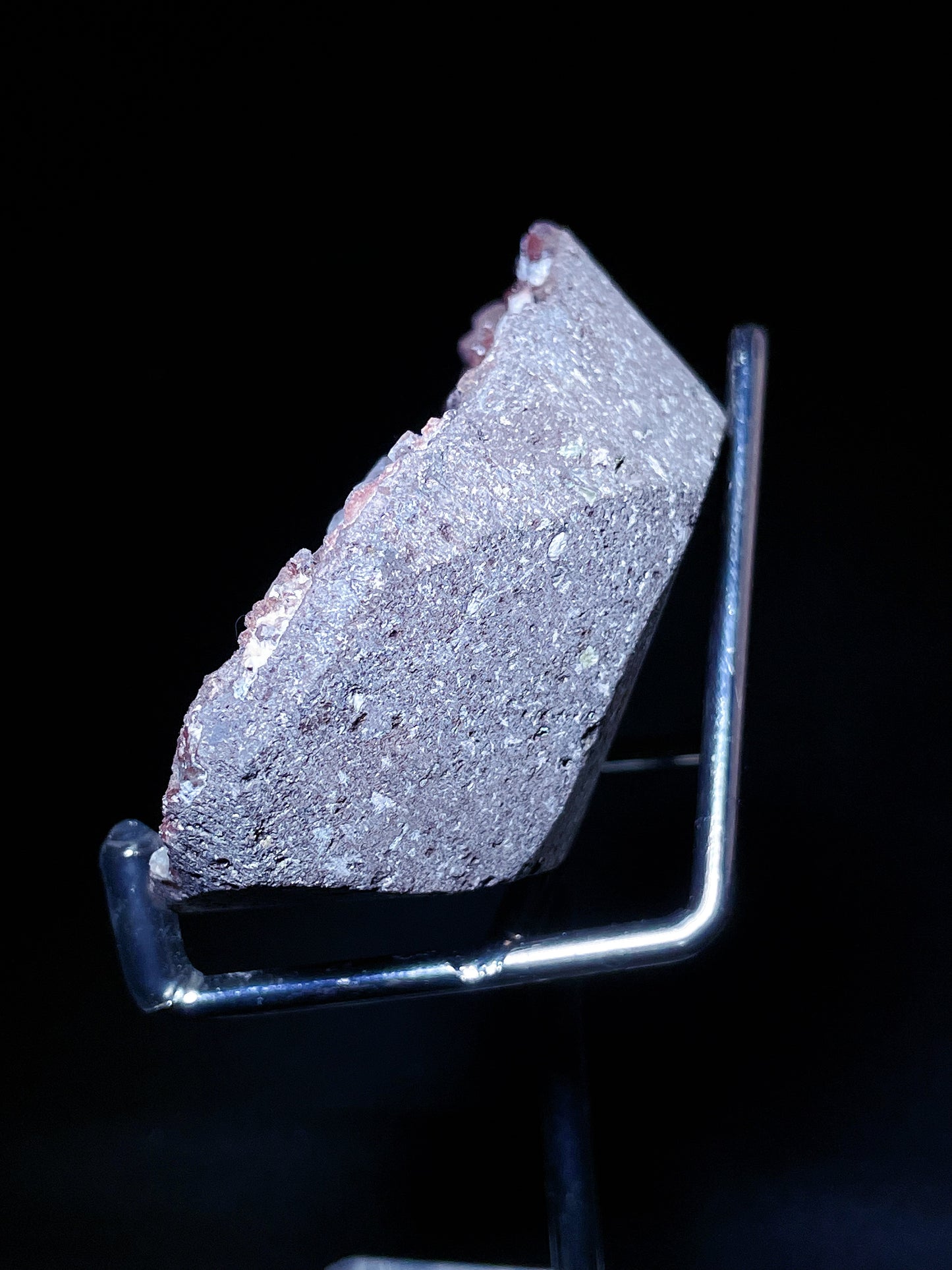 red apophyllite with fluorite specimen Indonesia