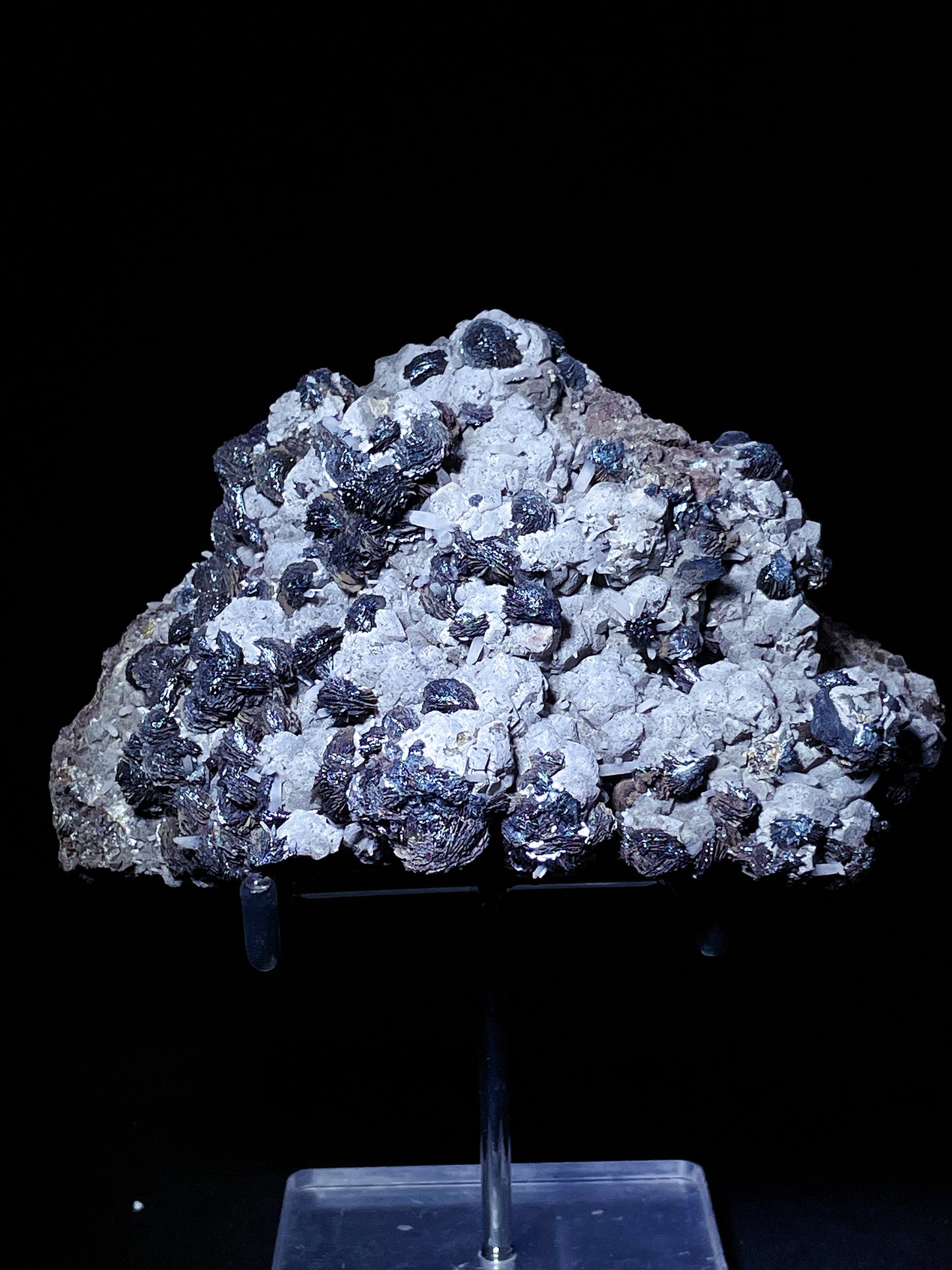 specularite with quartz specimen Inner Mongolia