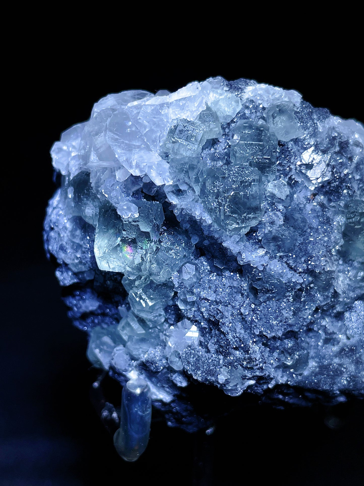 fluorite with calcite and quartz specimen Hunan China