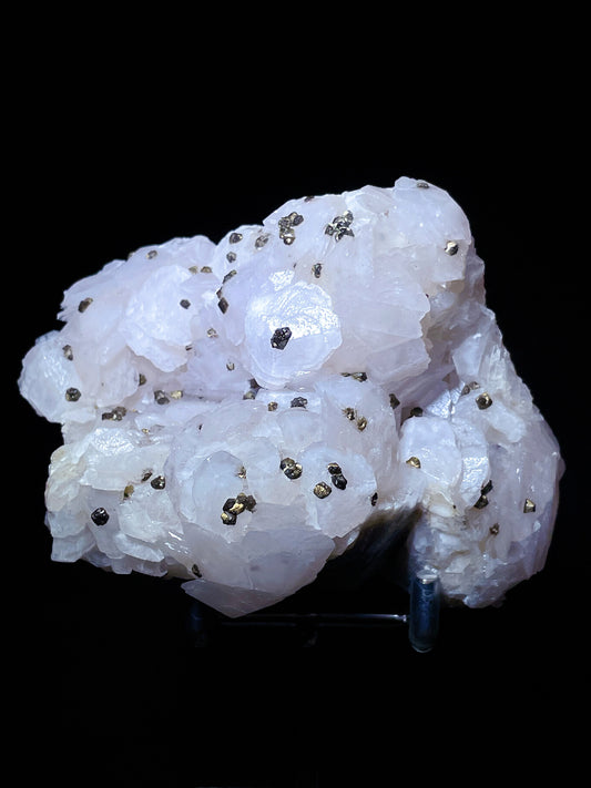 petal calcite with pyrite specimen Fujian China