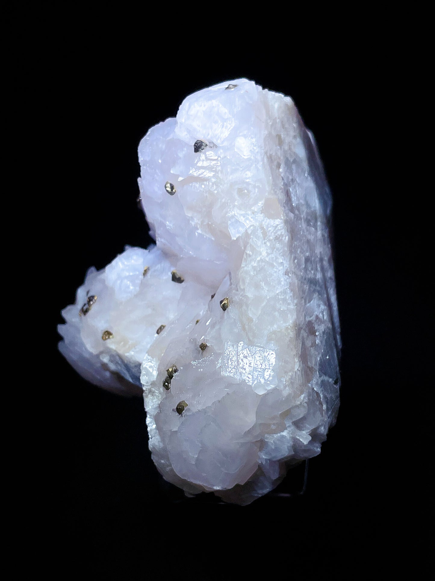 petal calcite with pyrite specimen Fujian China