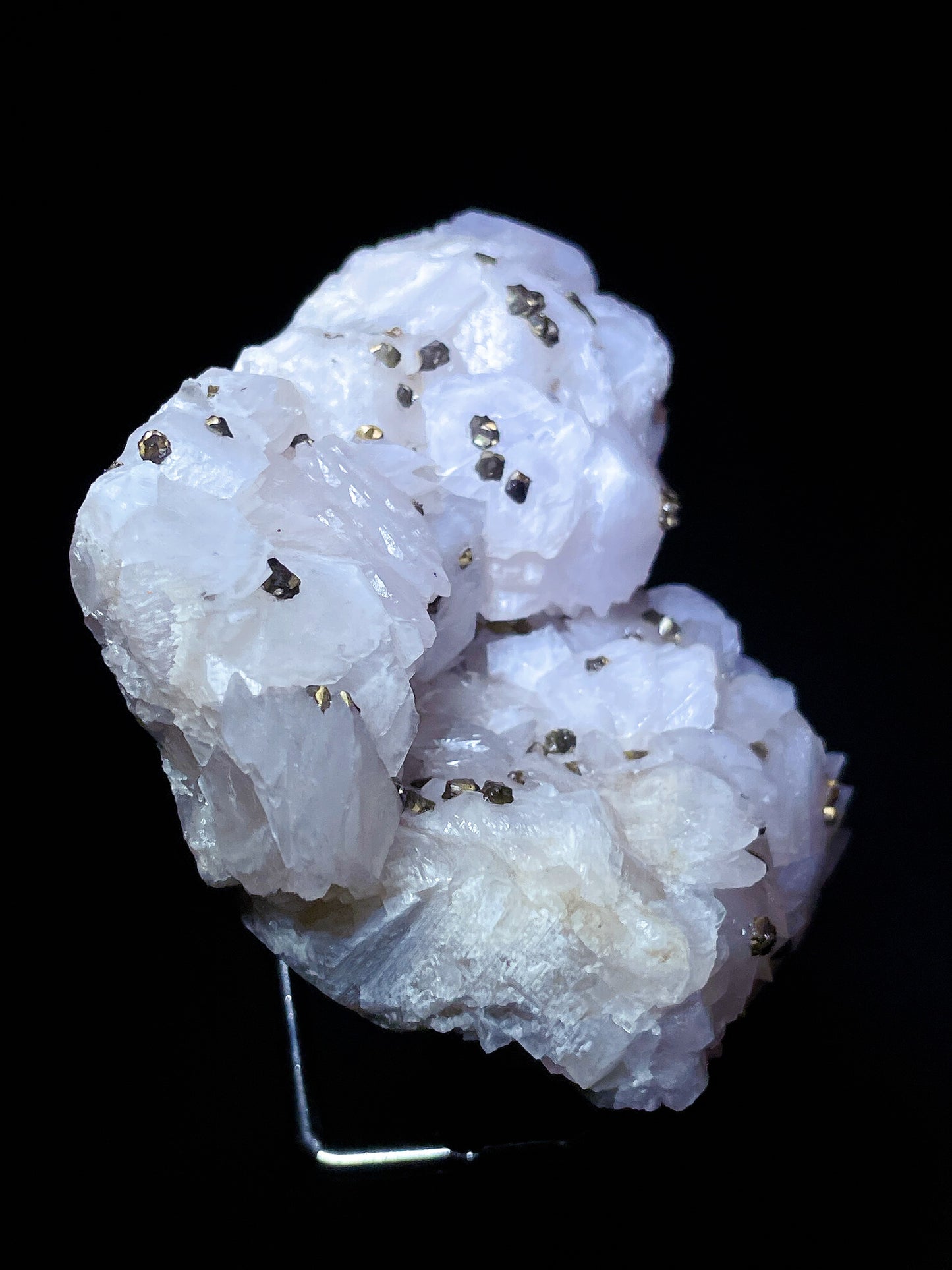petal calcite with pyrite specimen Fujian China