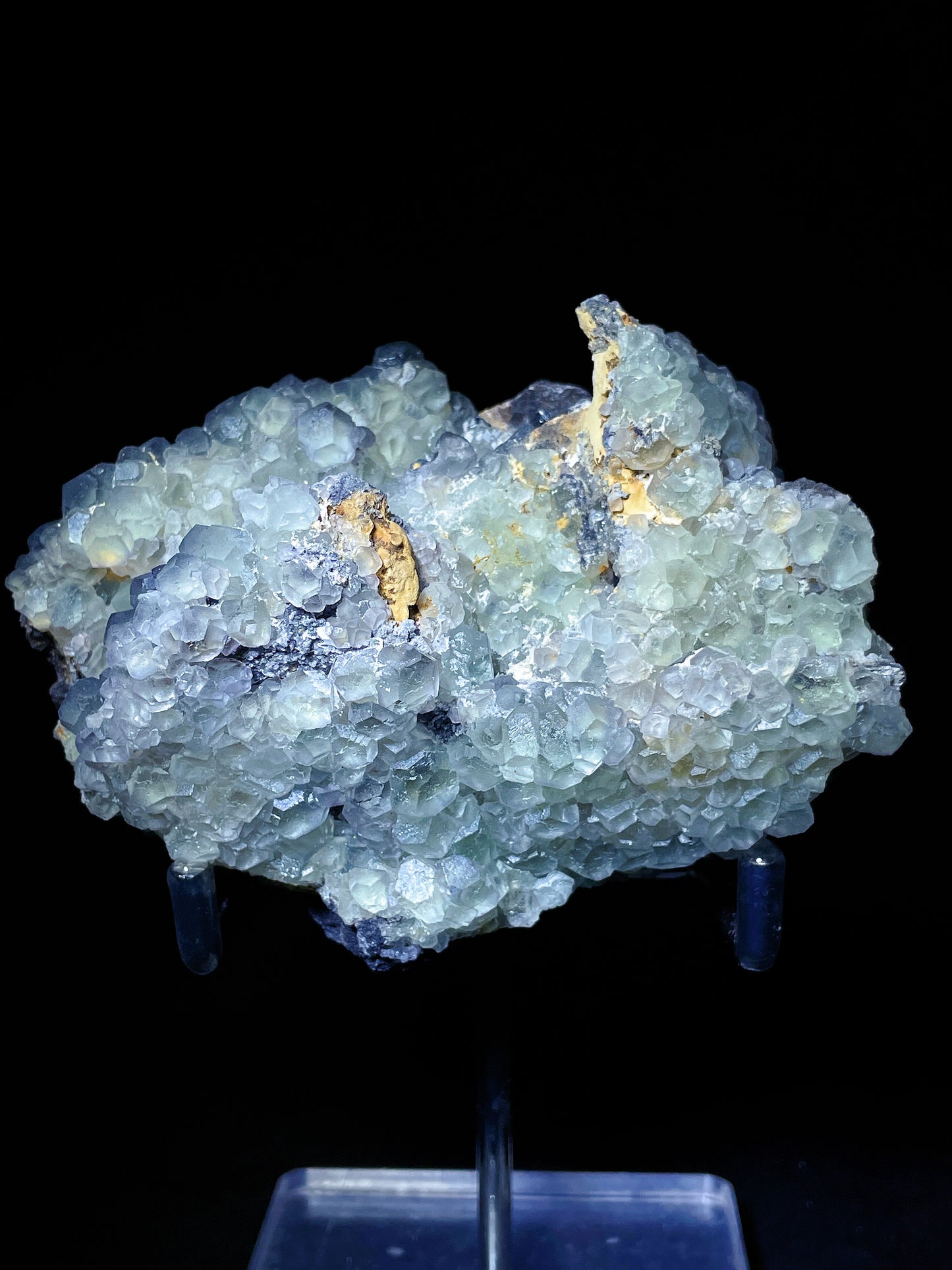 green fluorite with sphalerite specimen Fujian China