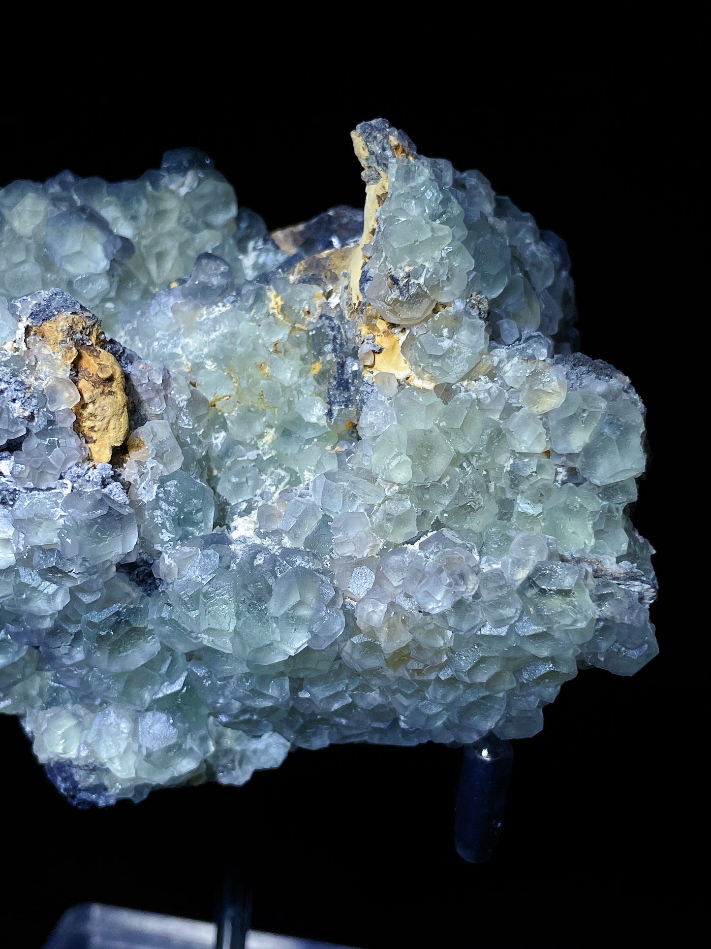 green fluorite with sphalerite specimen Fujian China