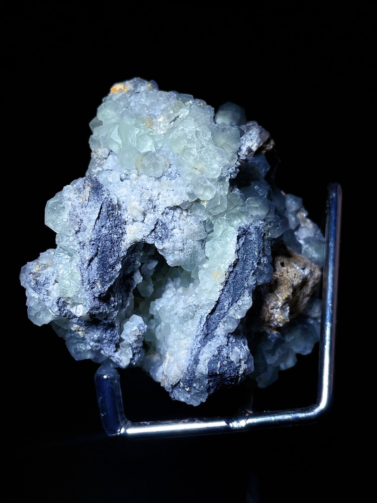 green fluorite with sphalerite specimen Fujian China