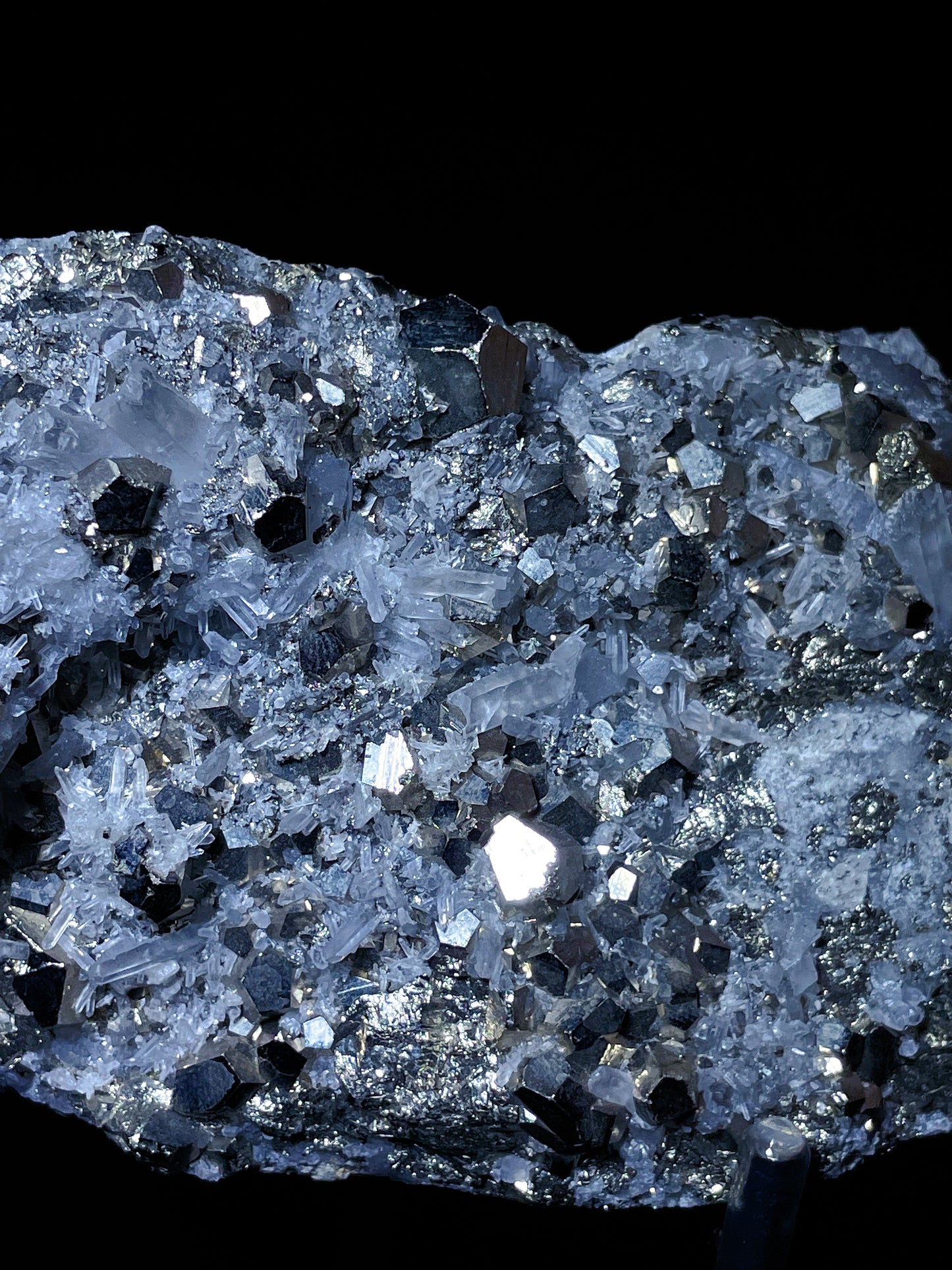 pyrite with quartz specimen Indonesia