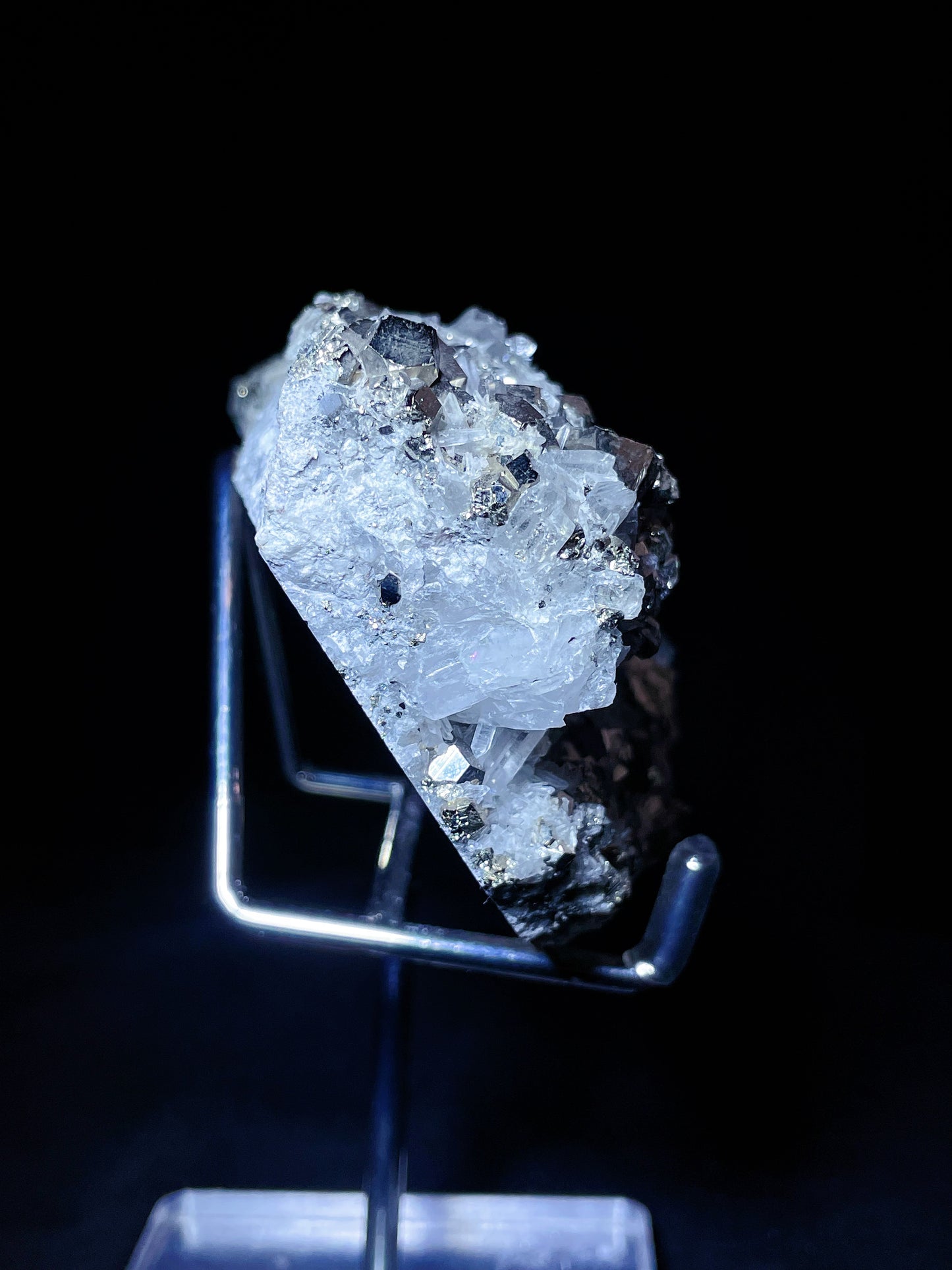 pyrite with quartz specimen Indonesia