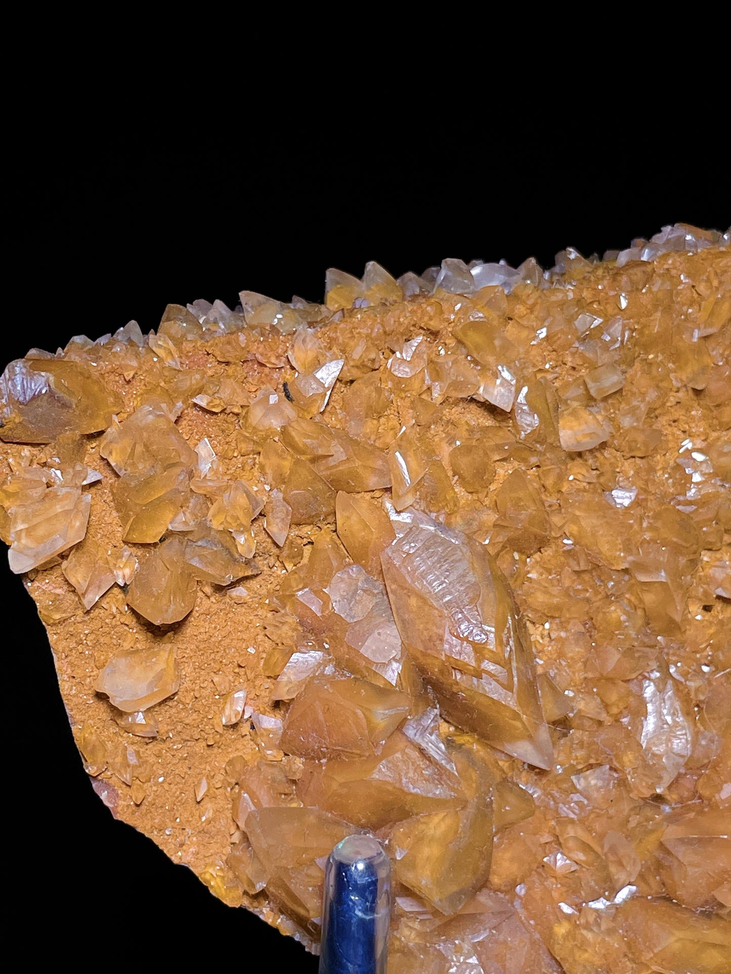 golden calcite specimen Hubei China