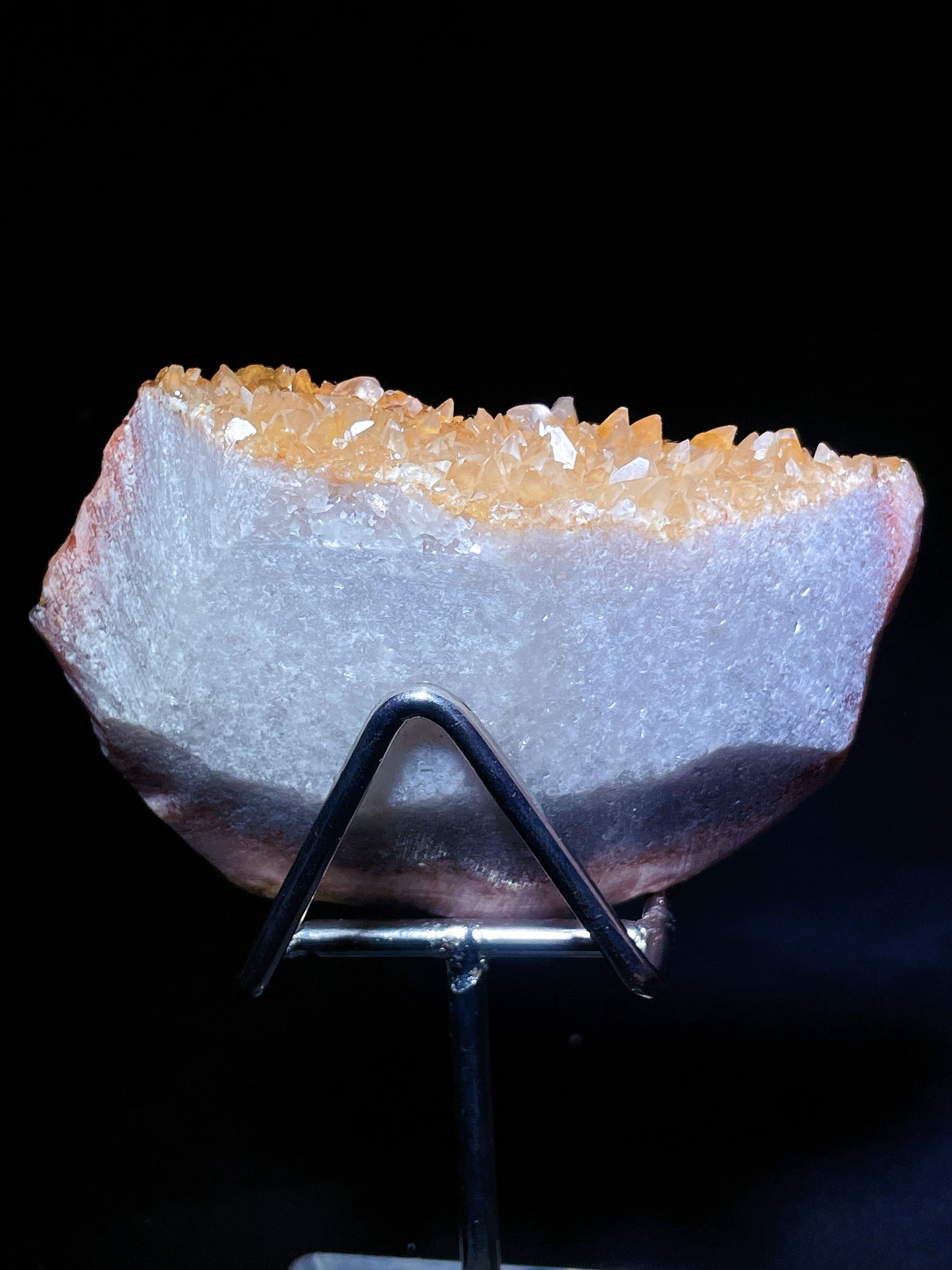 golden calcite specimen Hubei China
