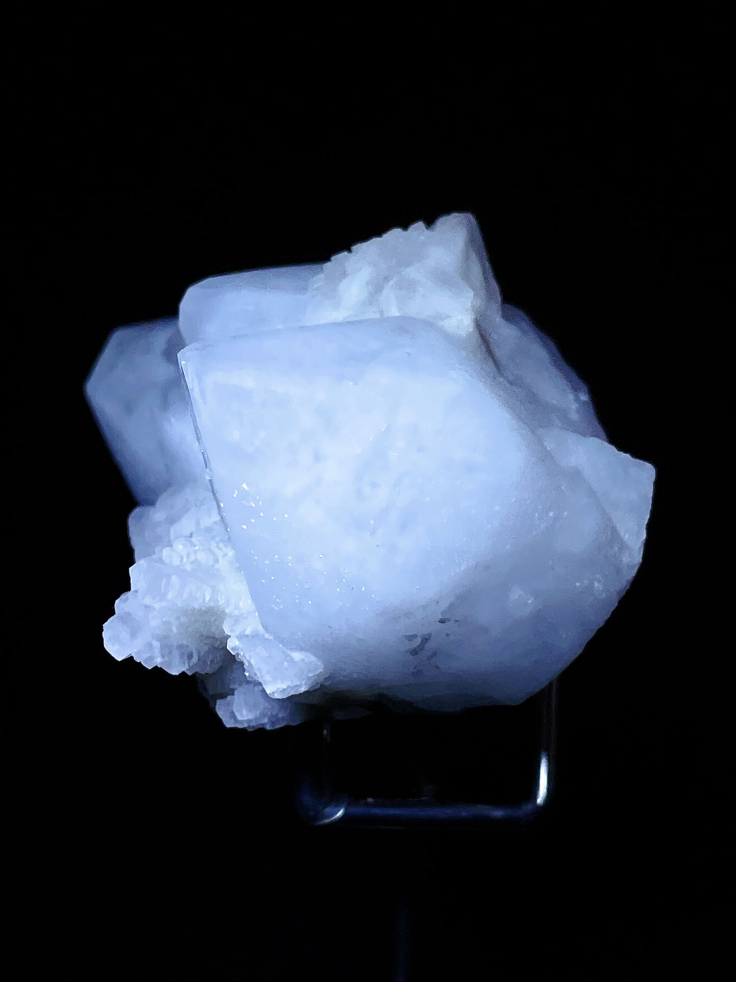 clear quartz with calcite specimen Inner mongolia