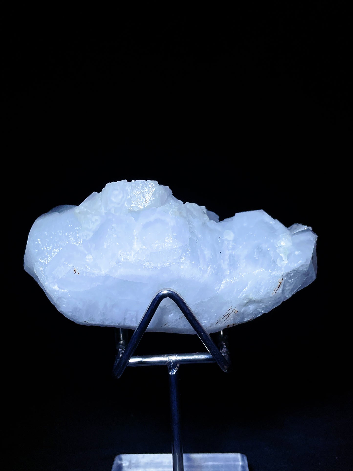 clear quartz with calcite specimen Inner mongolia