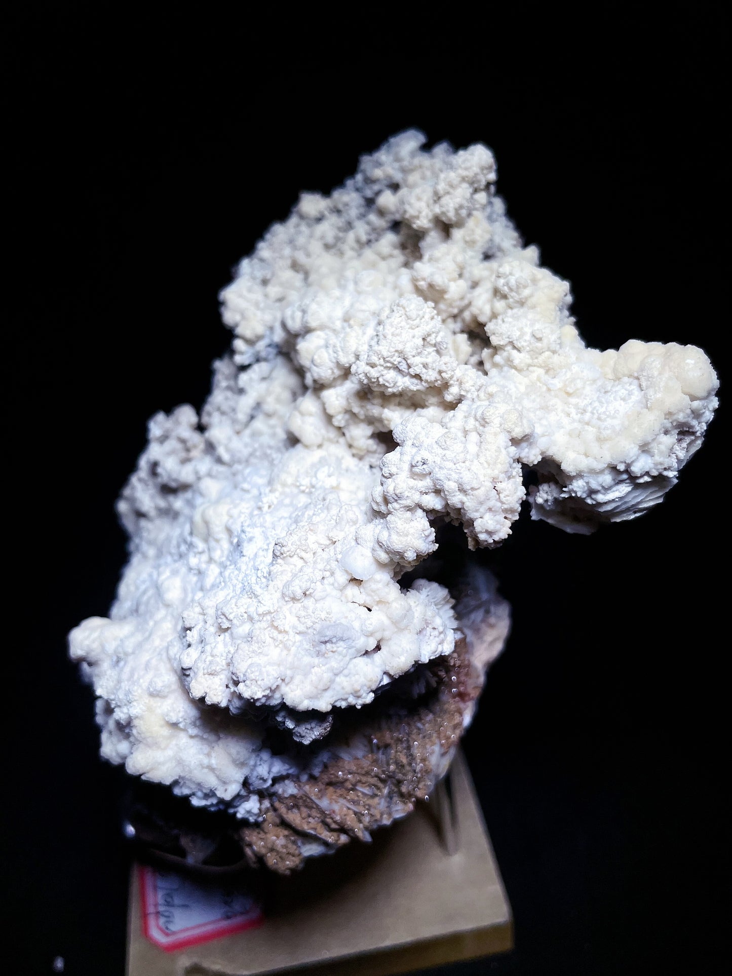 Vanadinite with barite specimen origin Morocco