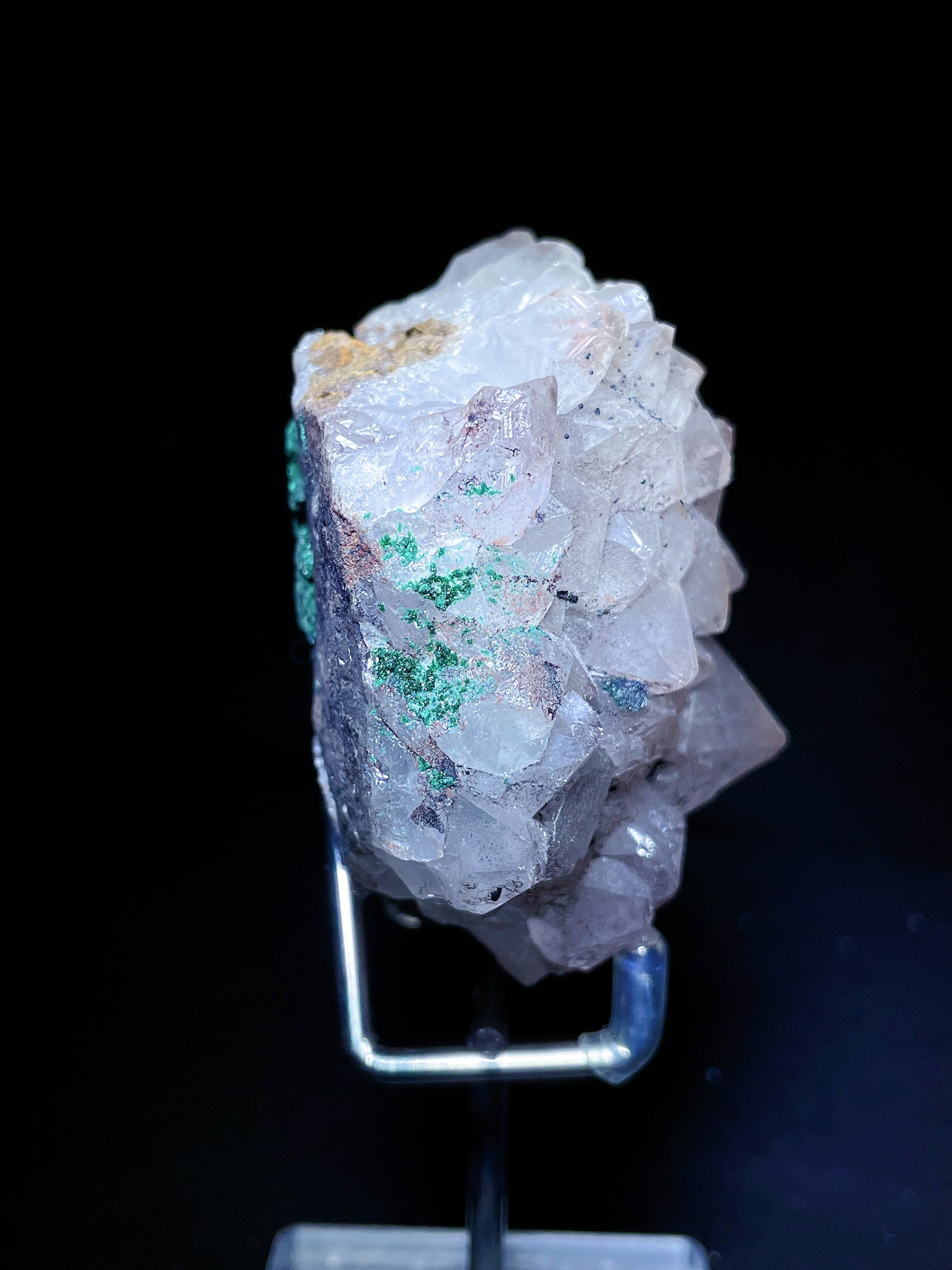malachite with quartz specimen Congo
