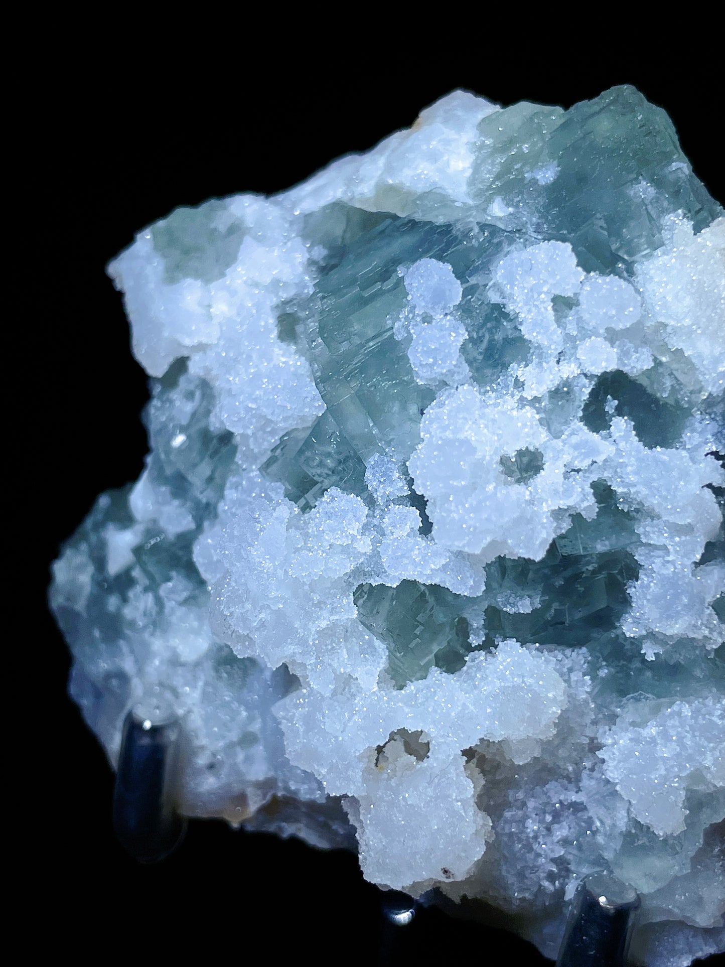 sugar quartz with fluorite specimen Fujian China