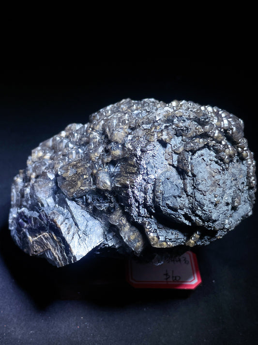 Black matrix calcite specimen origin Fujian China
