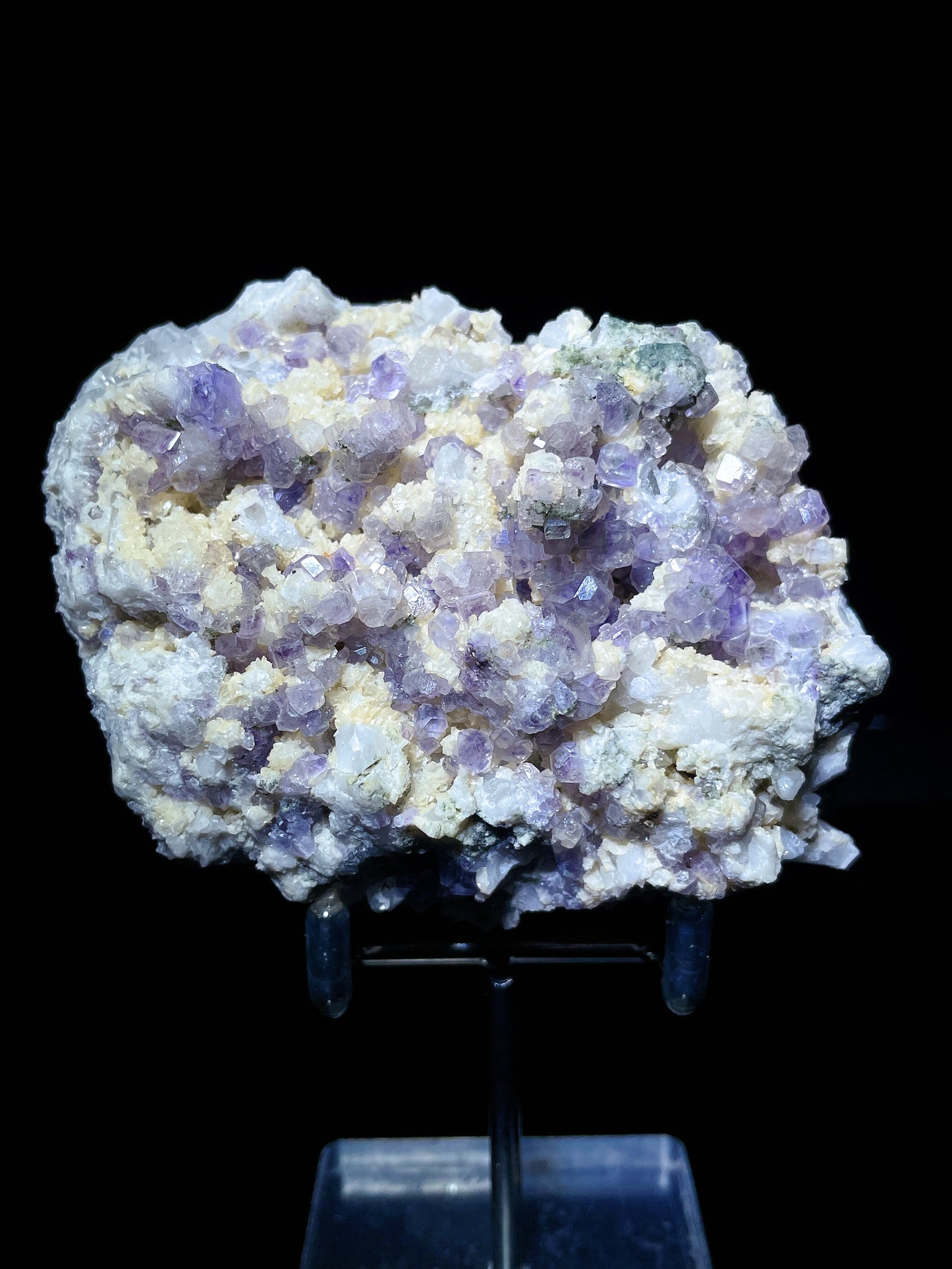 purple fluorite with dolomite specimen Jiangxi China