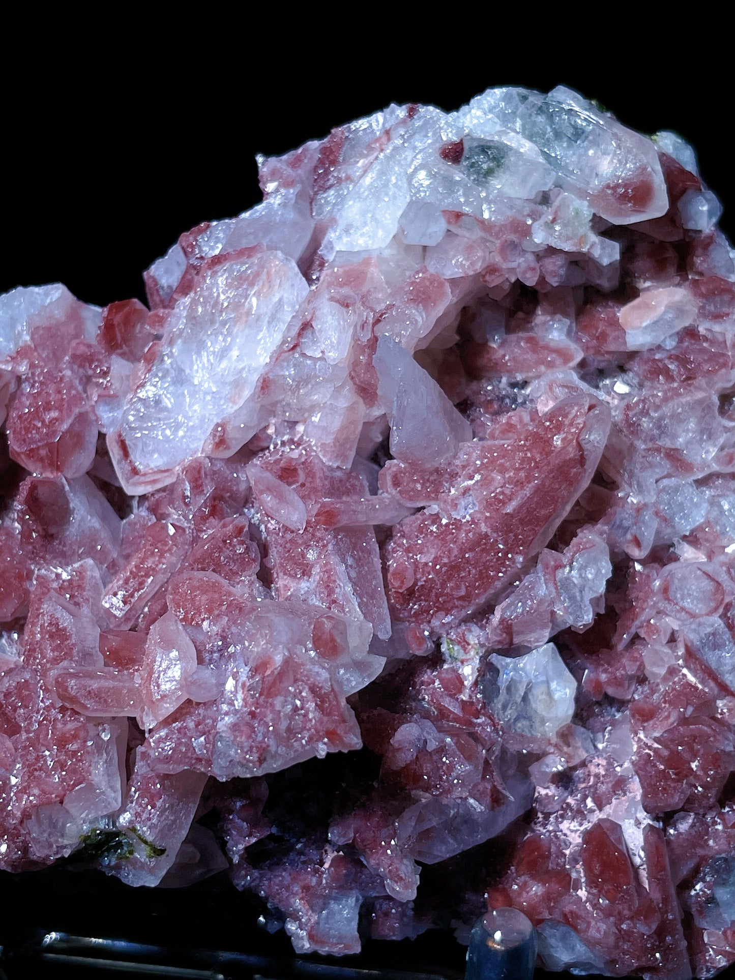 red quartz with epidote specimen Inner Mongolia
