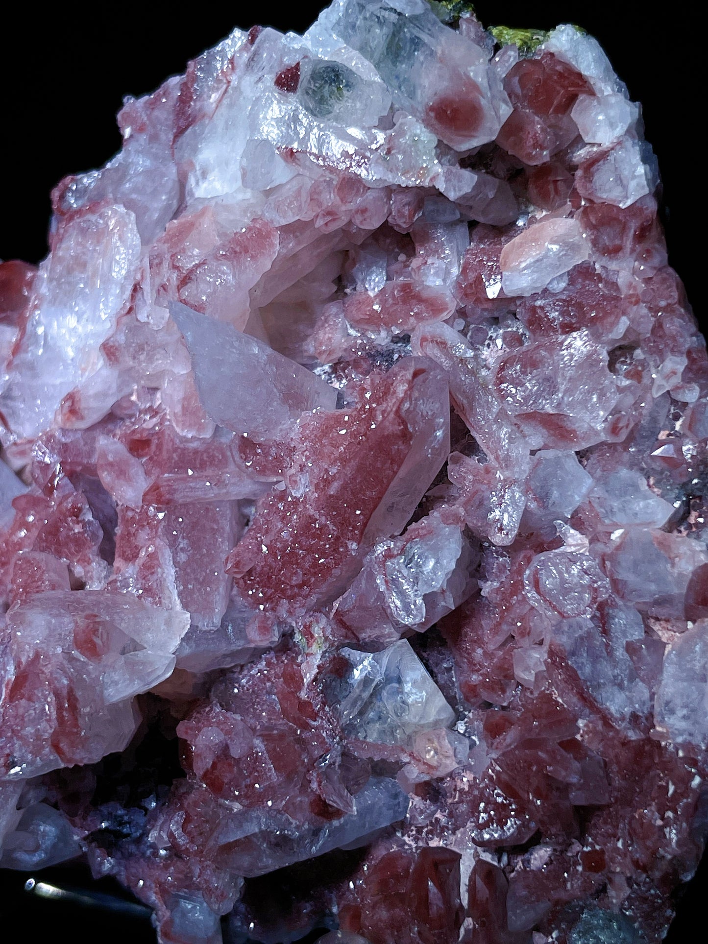 red quartz with epidote specimen Inner Mongolia