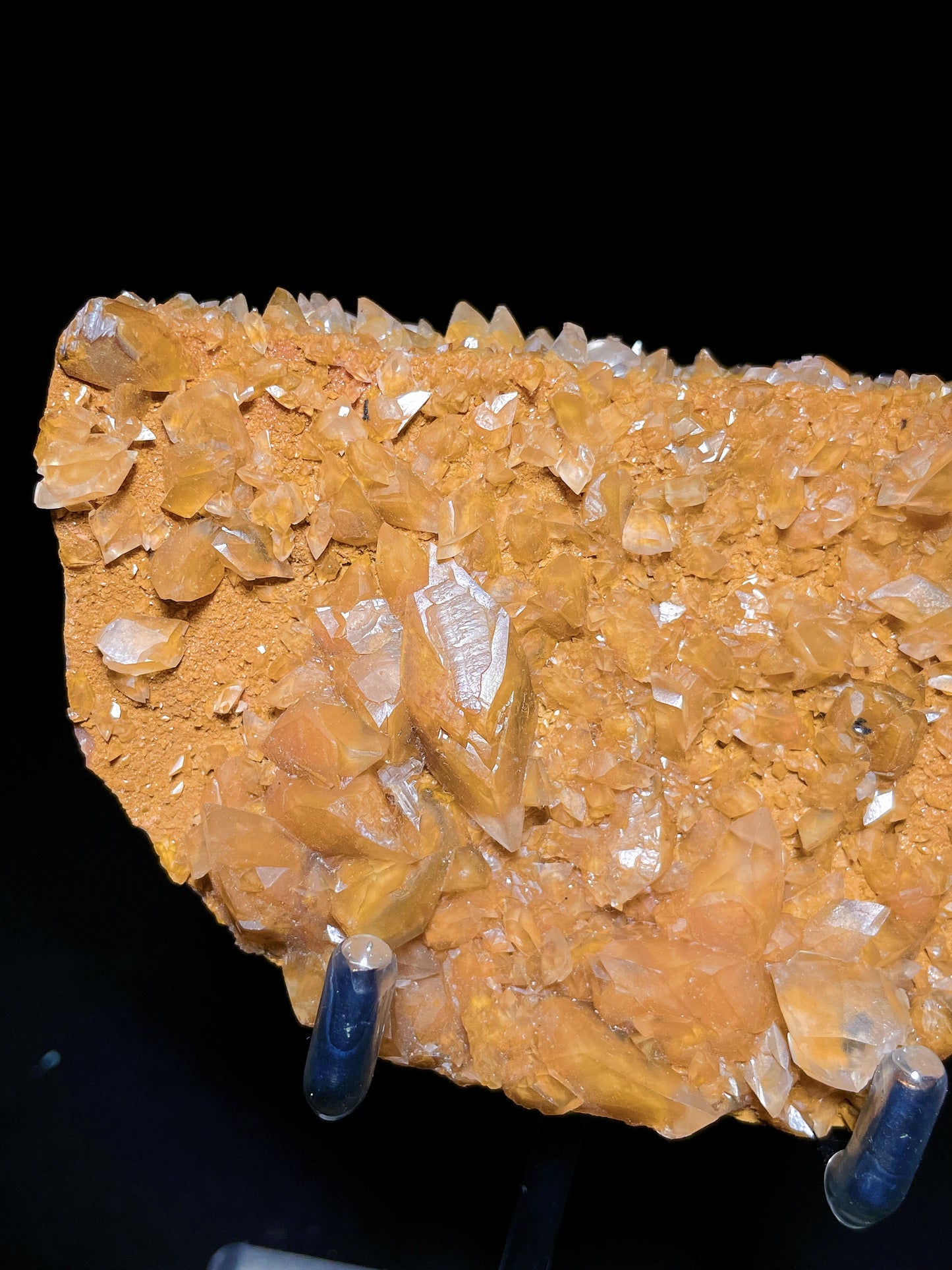 golden calcite specimen Hubei China