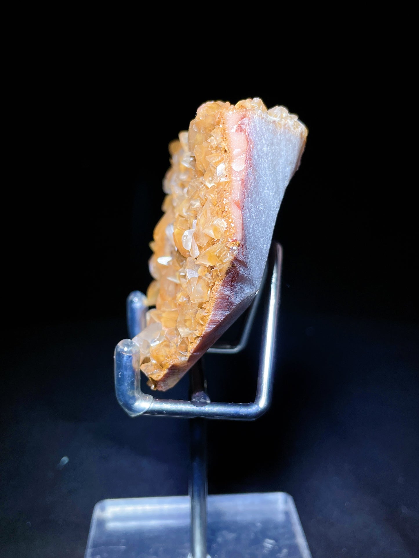 golden calcite specimen Hubei China