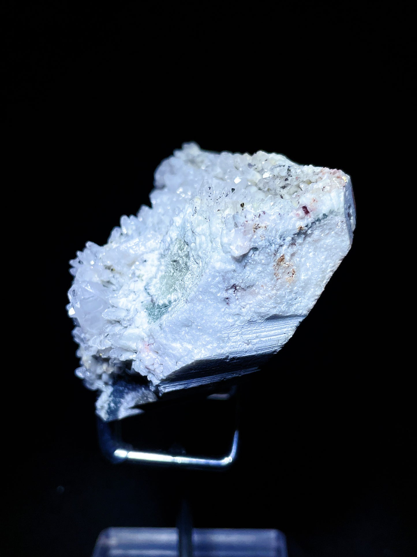 feather calcite with pyrite specimen Hubei China