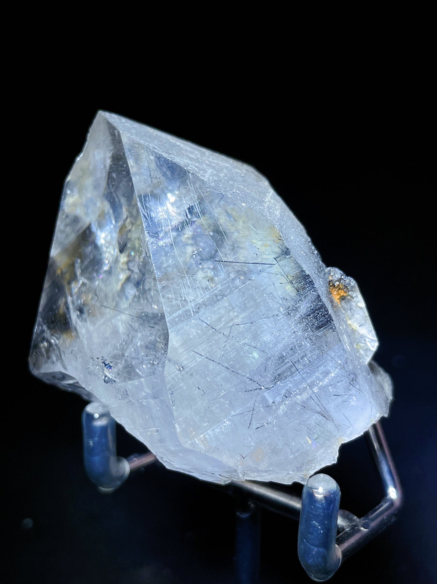 black rutilated quartz point Brazil