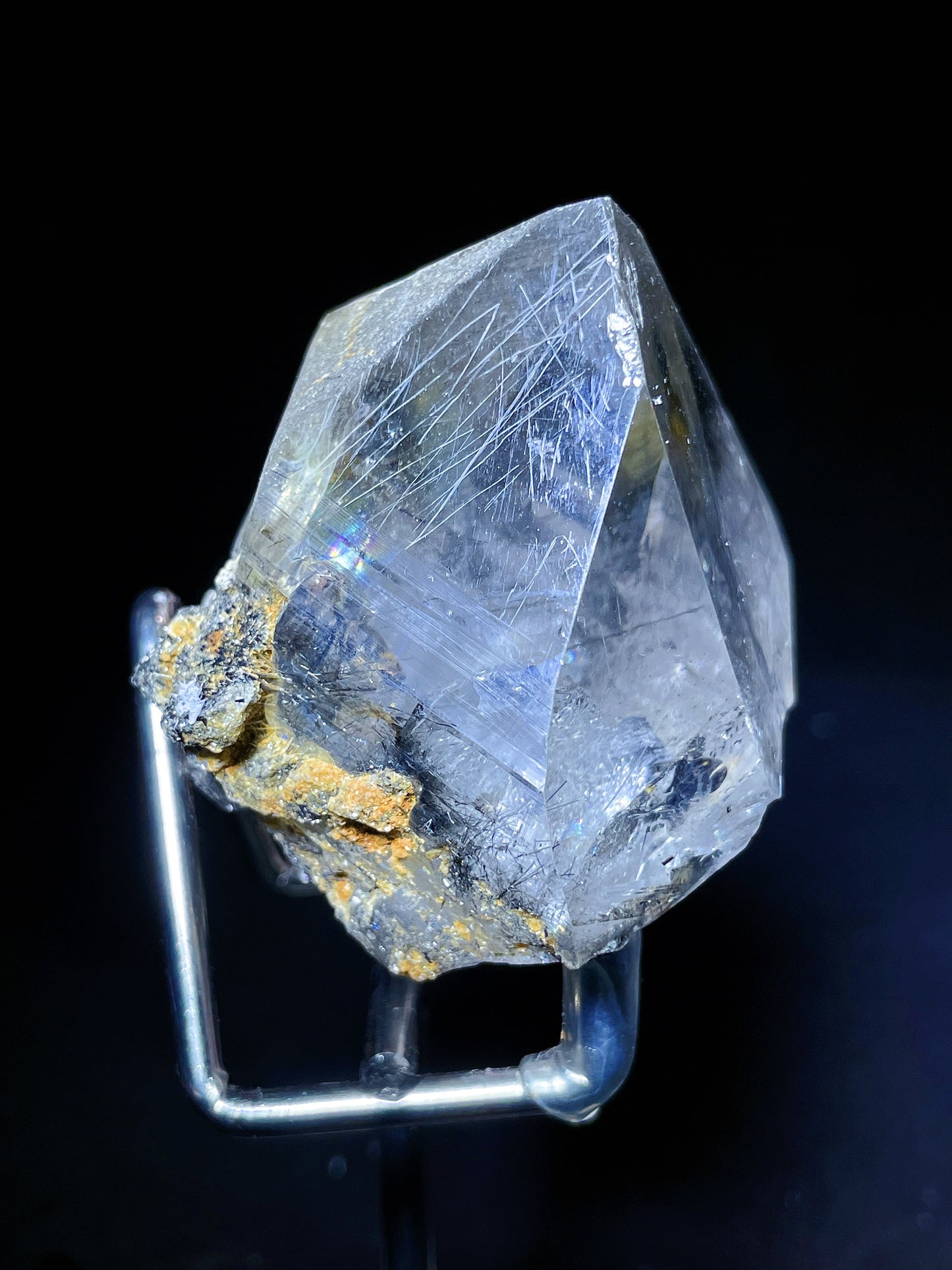 black rutilated quartz point Brazil