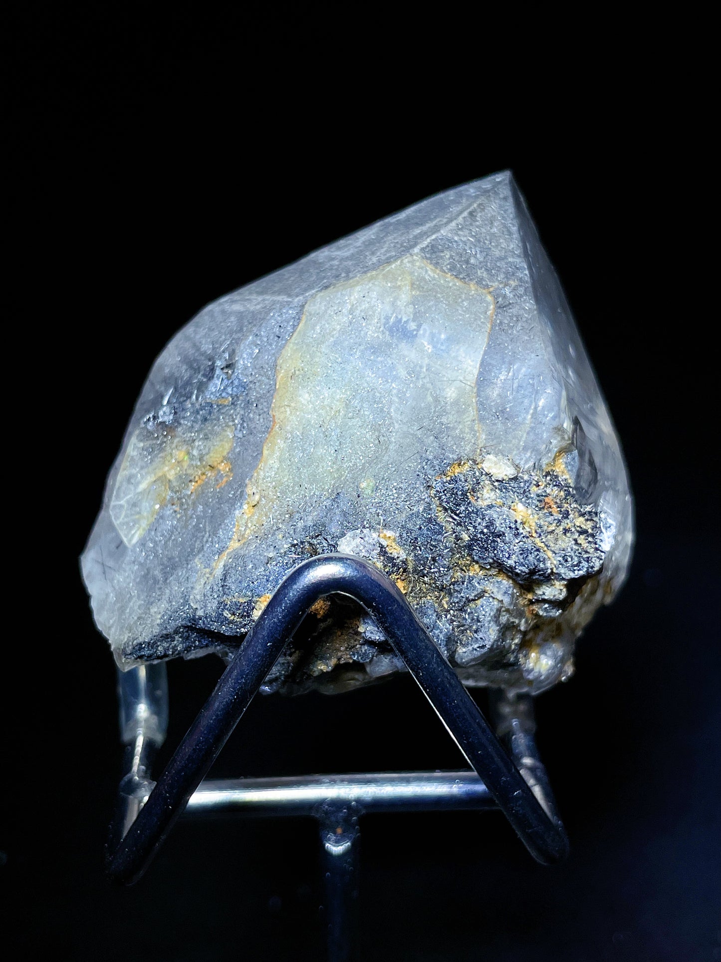black rutilated quartz point Brazil