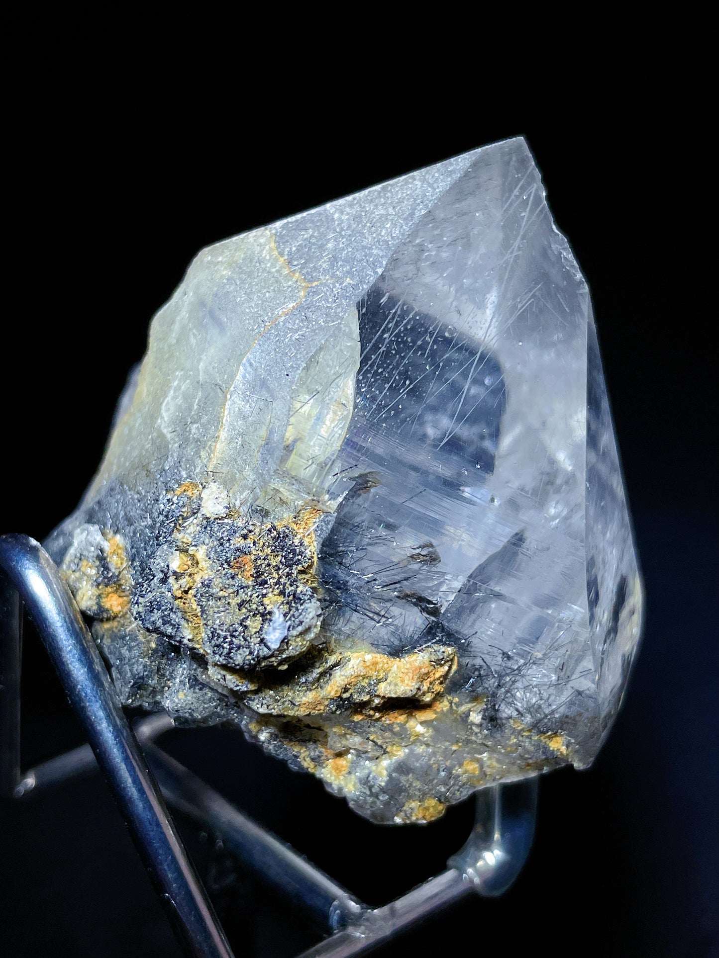 black rutilated quartz point Brazil