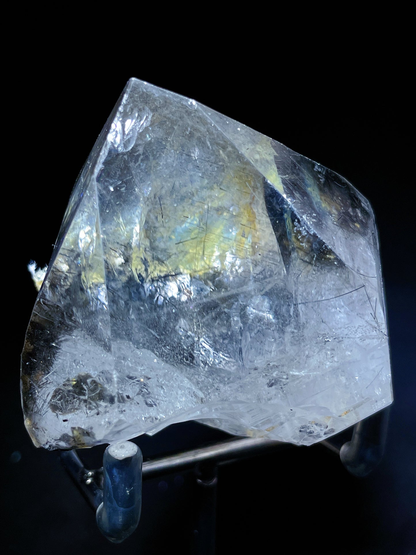 black rutilated quartz point Brazil
