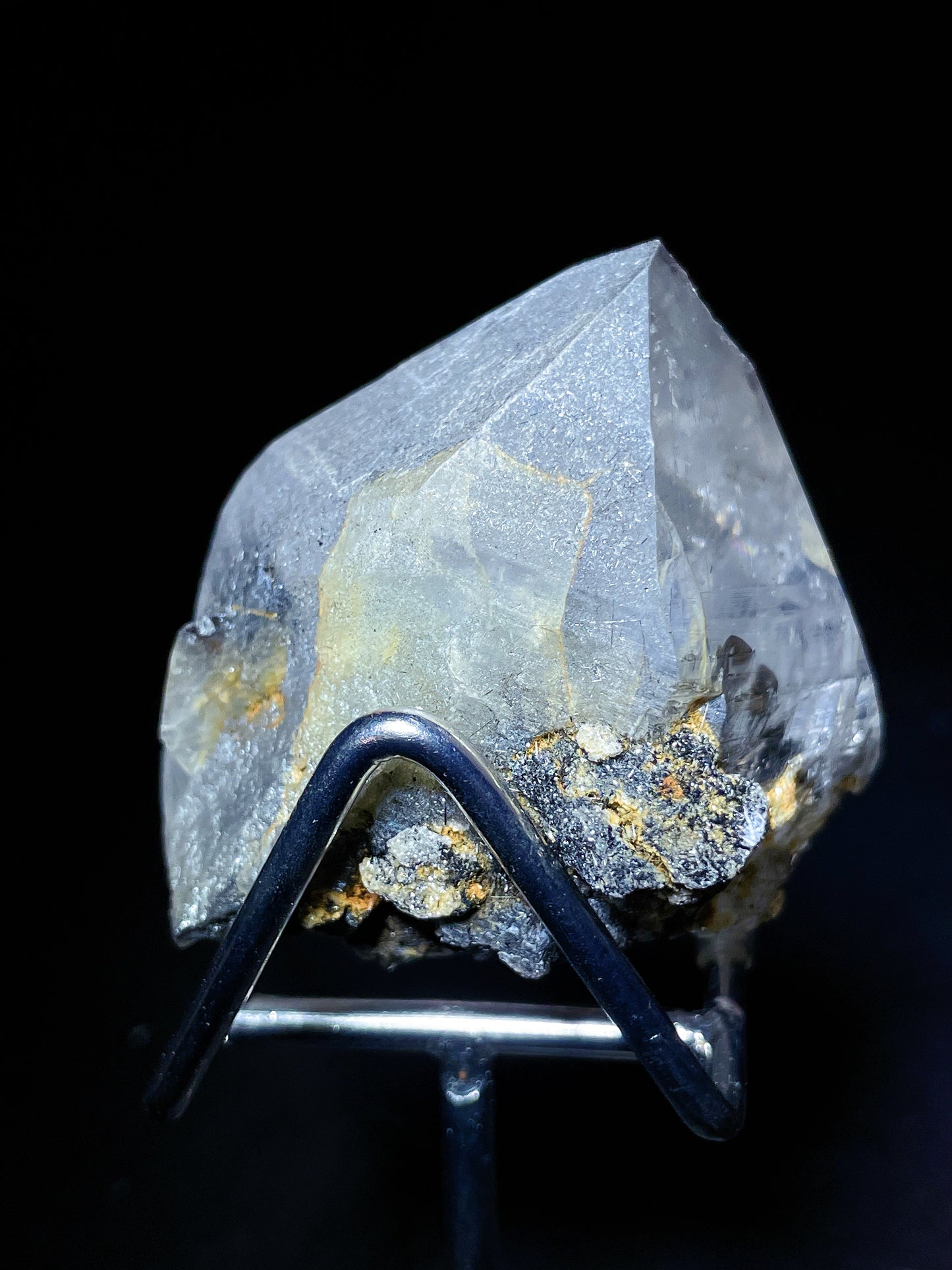 black rutilated quartz point Brazil