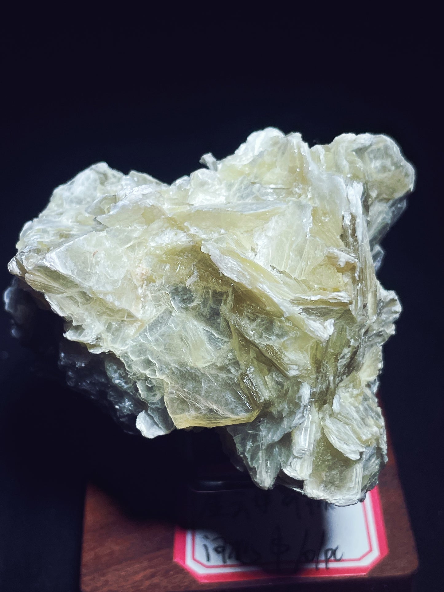 Golden mica specimen origin Hebei China