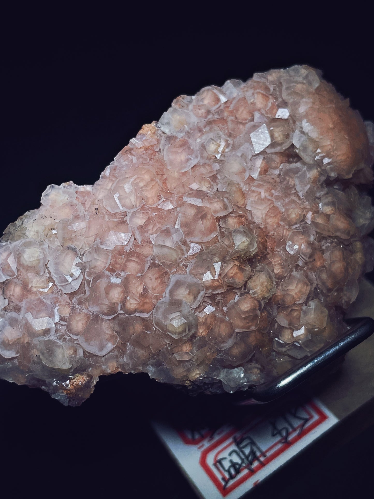 Orange calcite specimen origin Hunan China