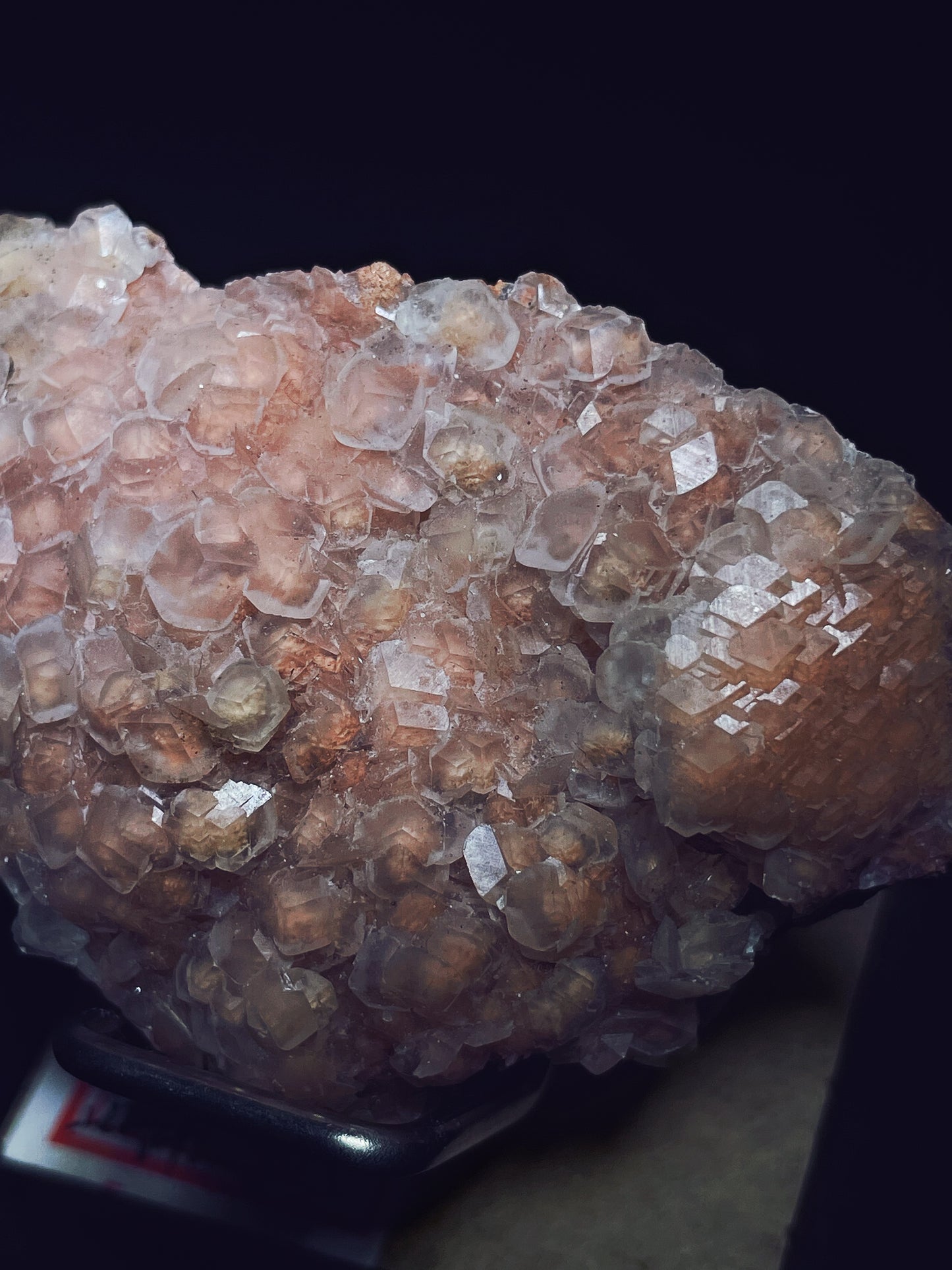 Orange calcite specimen origin Hunan China