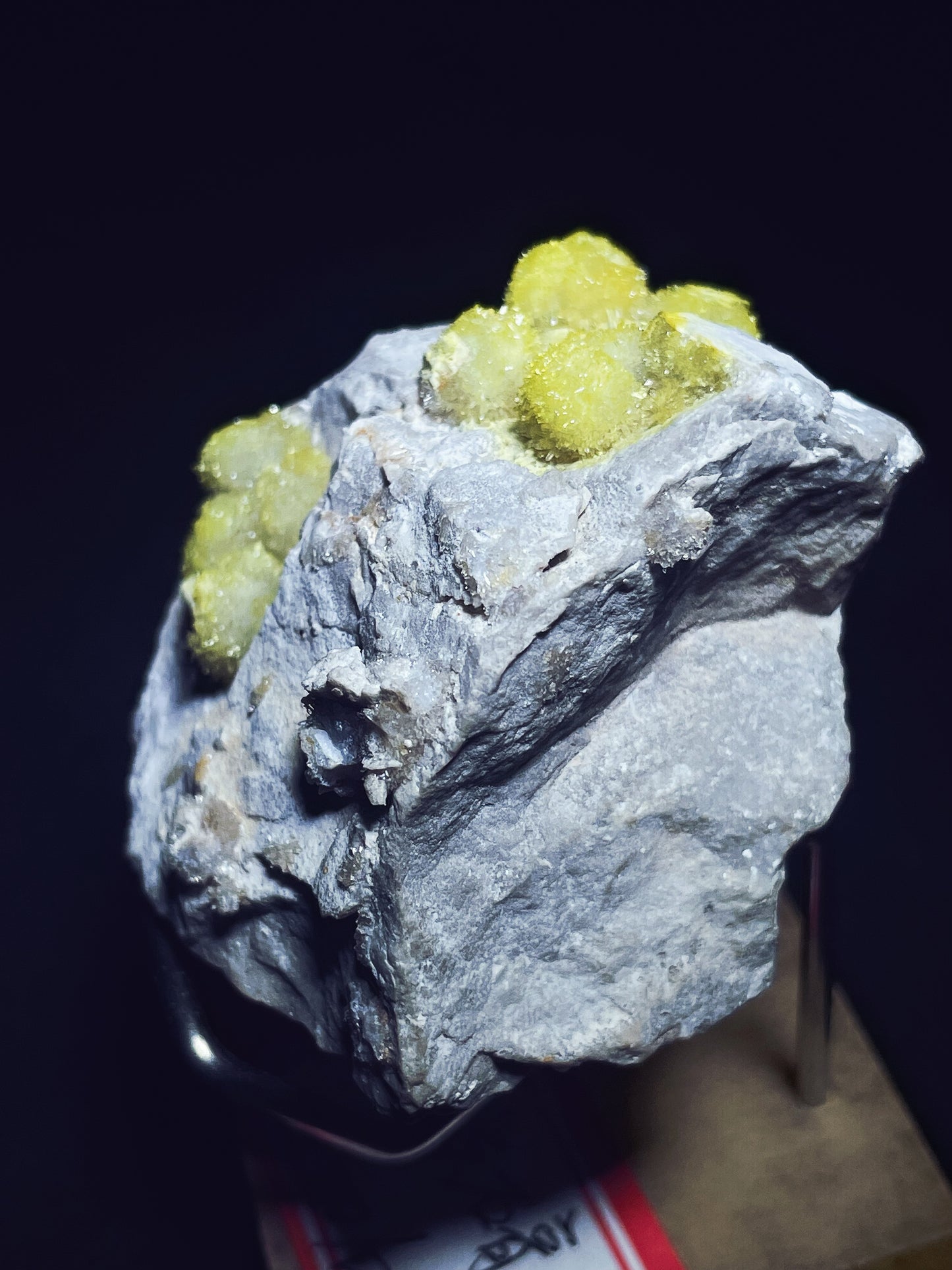 Yellow selenite specimen origin Guizhou China