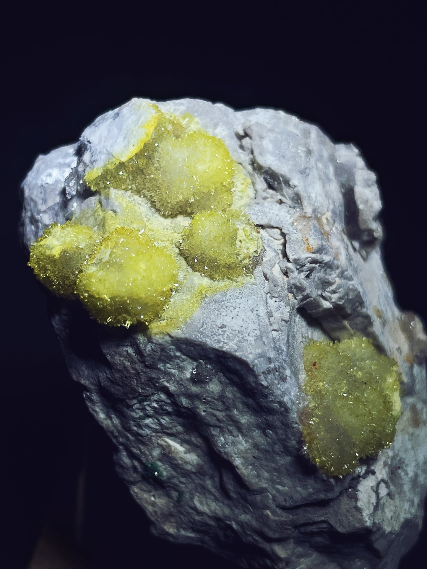 Yellow selenite specimen origin Guizhou China