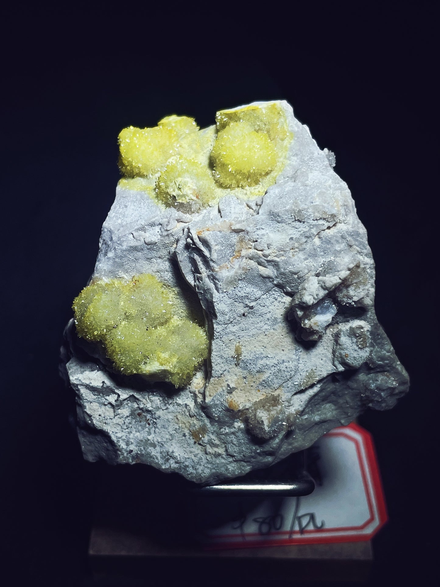 Yellow selenite specimen origin Guizhou China