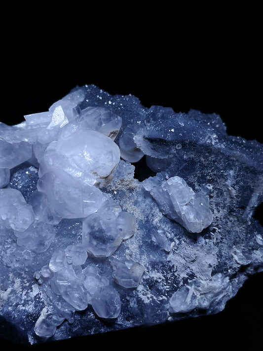 Sugar fluorite with calcite specimen origin Fujian China