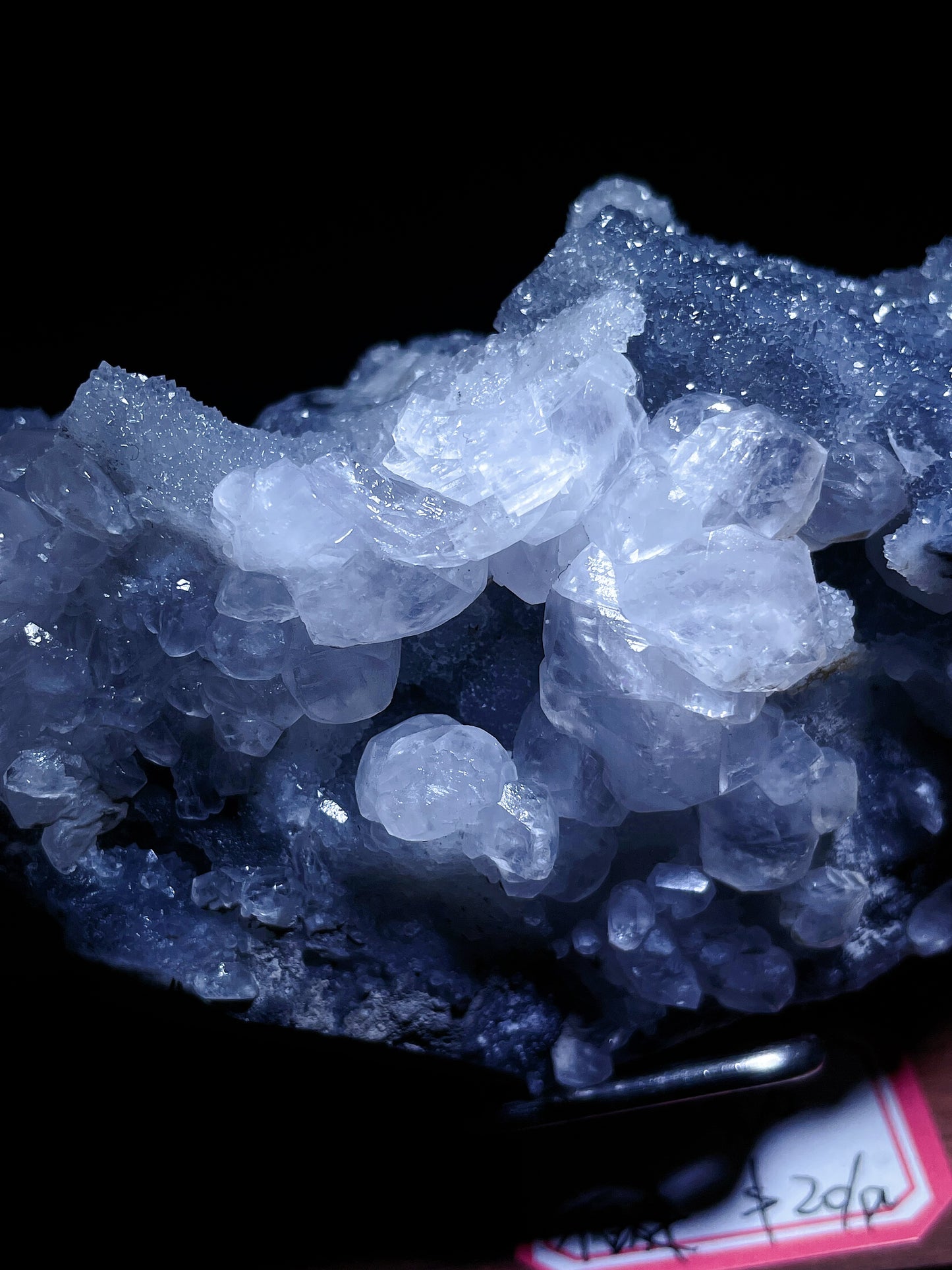 Sugar fluorite with calcite specimen origin Fujian China