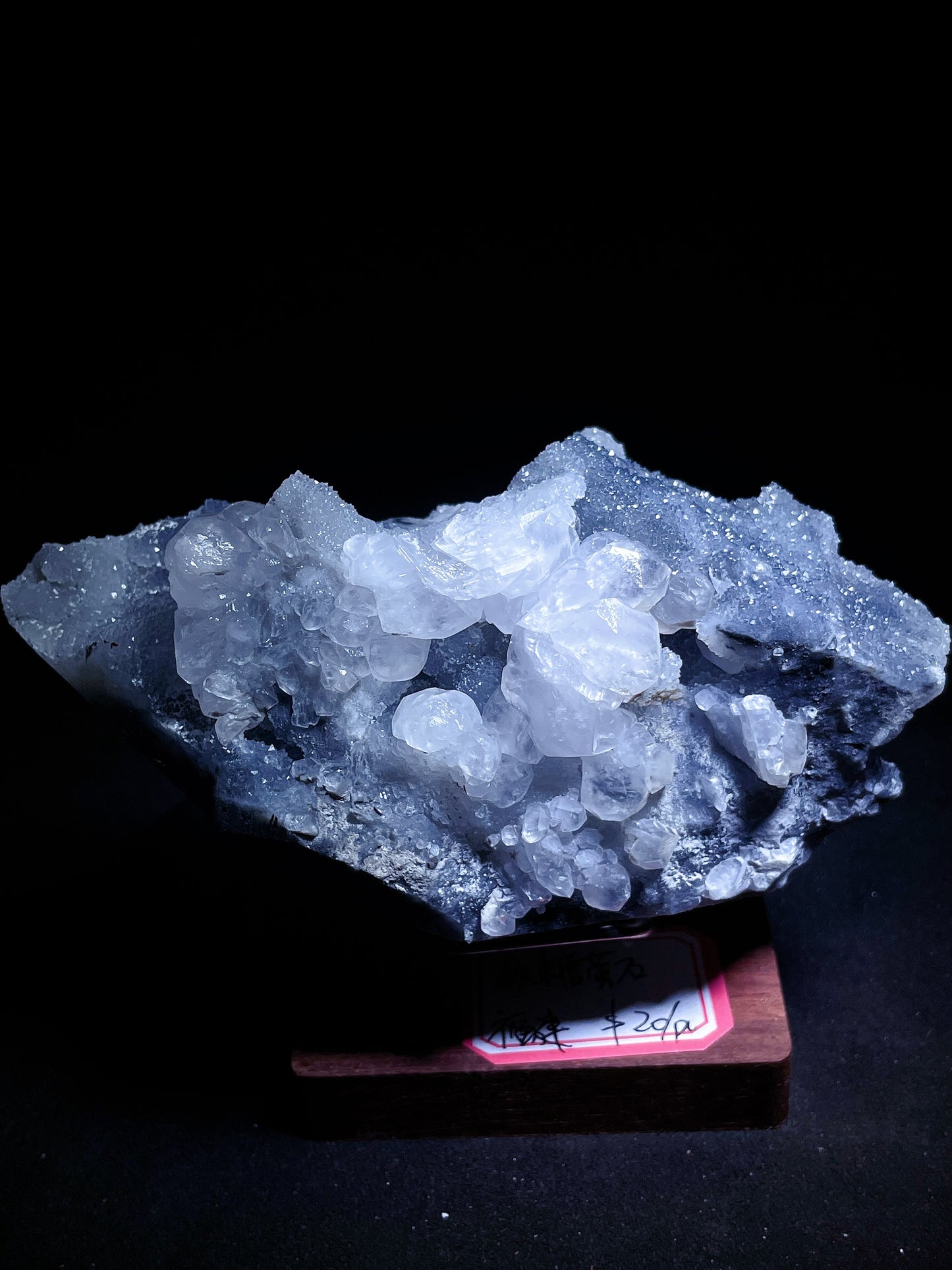 Sugar fluorite with calcite specimen origin Fujian China