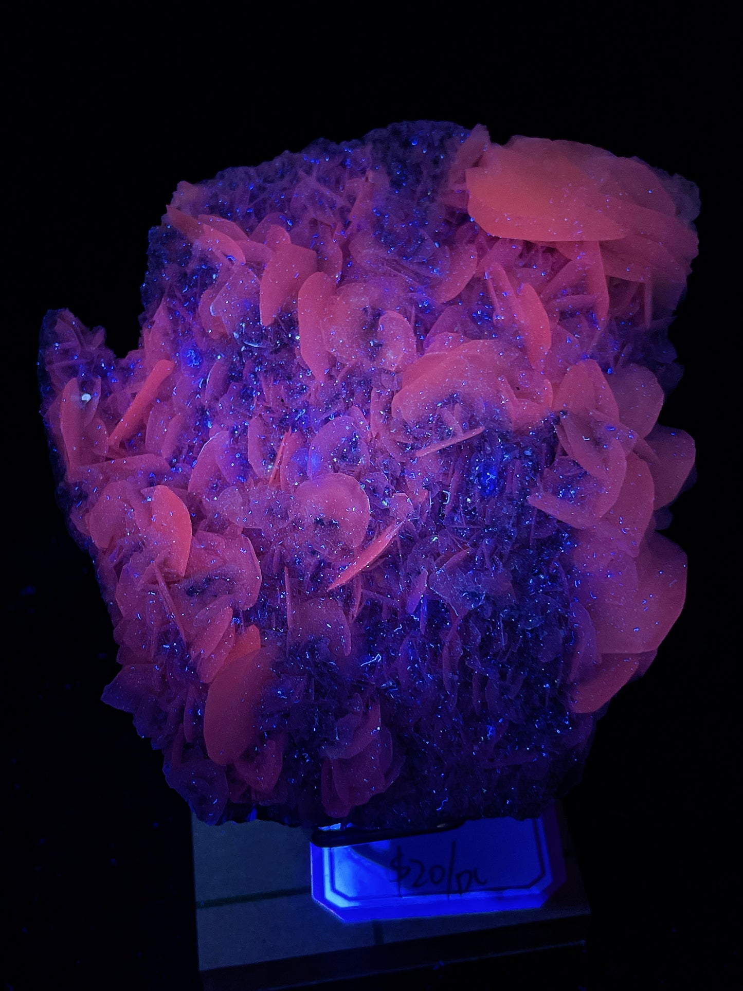 Petal calcite specimen origin Fujian China