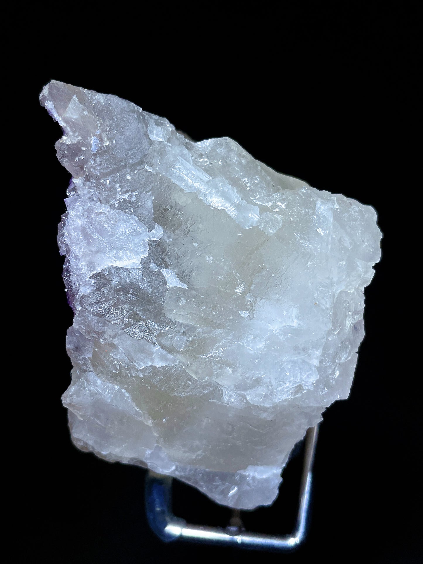 petroleum quartz with purple fluorite specimen Xinjiang China