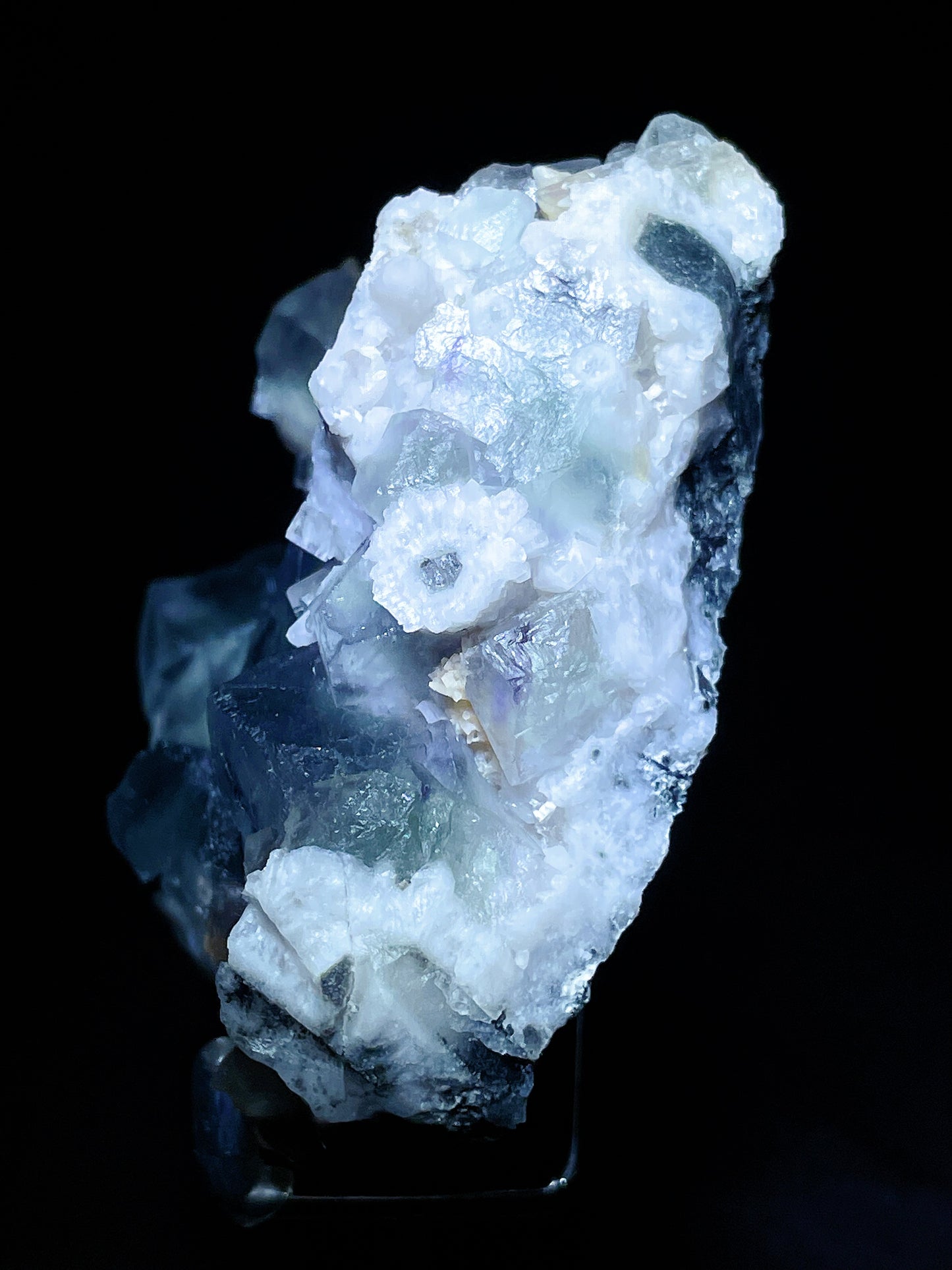 candle quartz with fluorite specimen Inner Mongolia