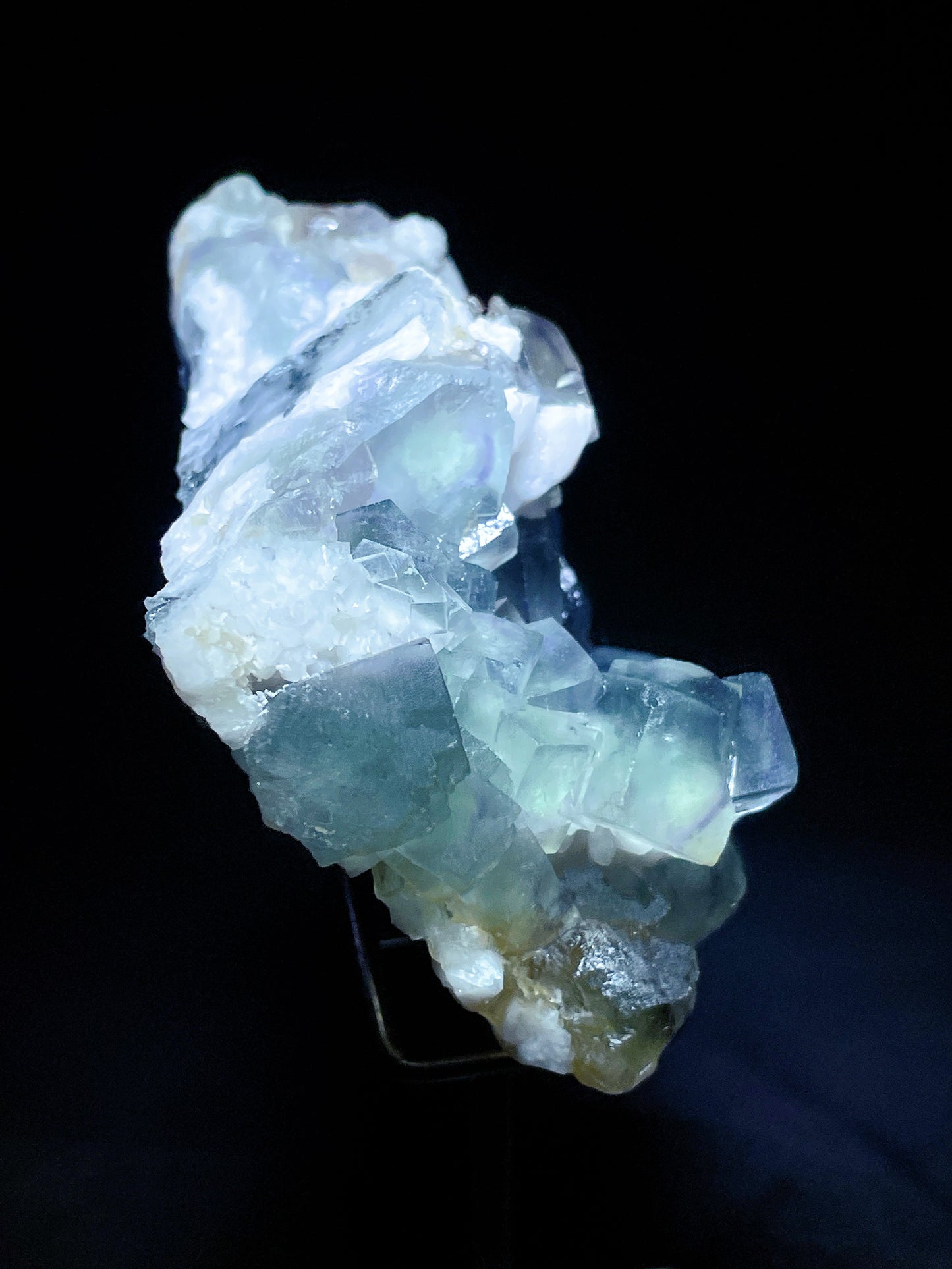 candle quartz with fluorite specimen Inner Mongolia