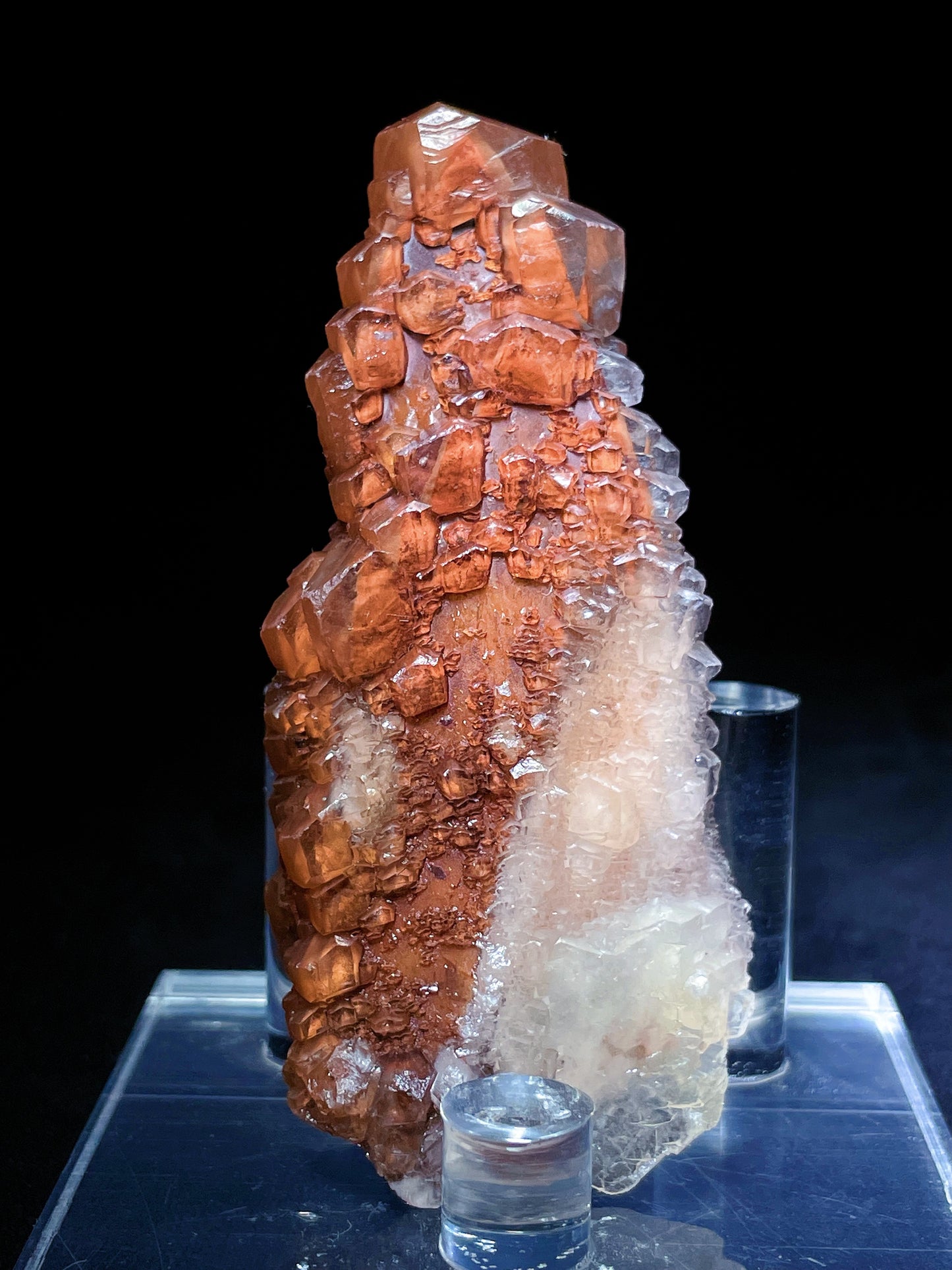 red pagoda calcite specimen Hunan China