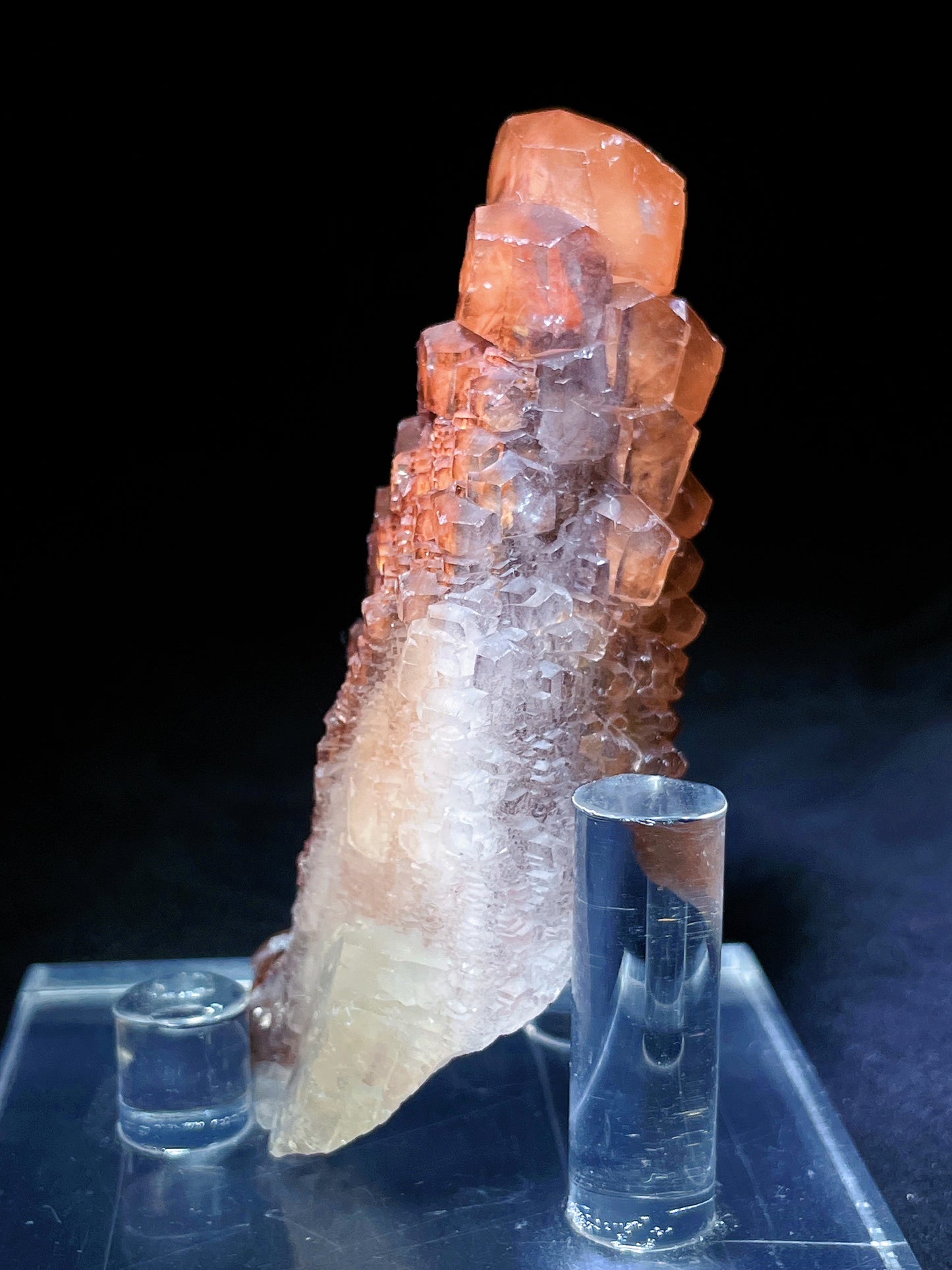 red pagoda calcite specimen Hunan China