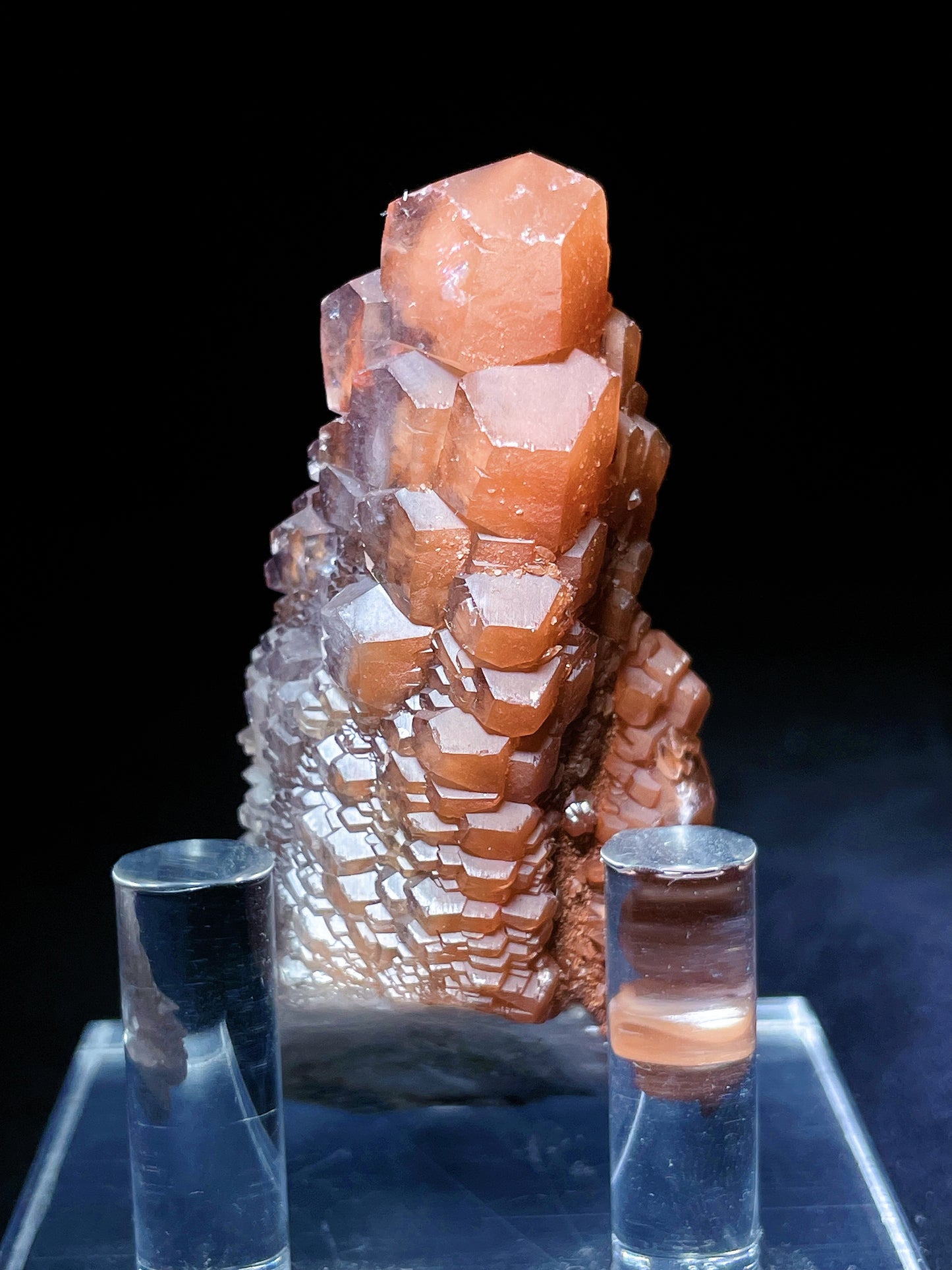 red pagoda calcite specimen Hunan China