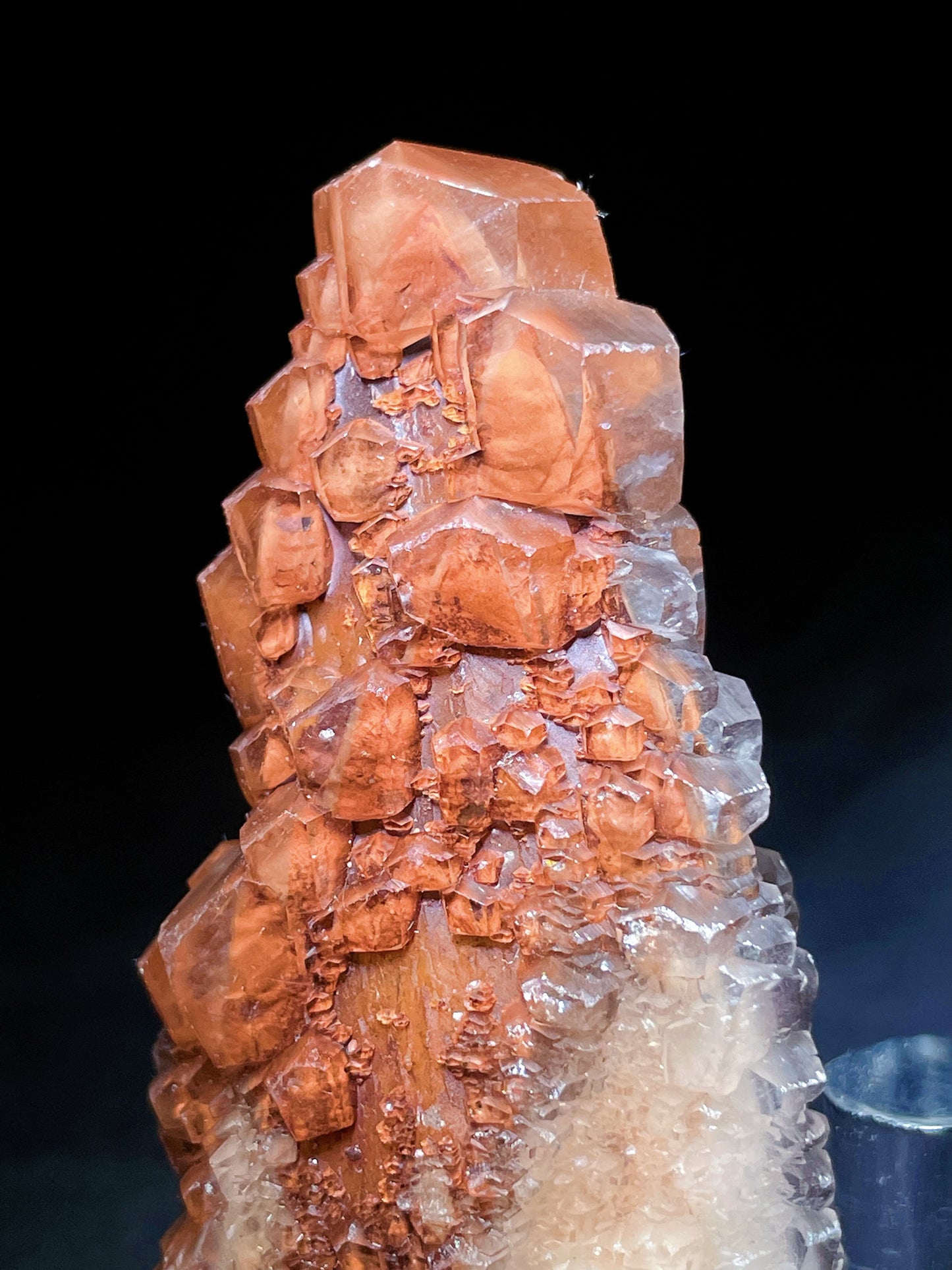 red pagoda calcite specimen Hunan China
