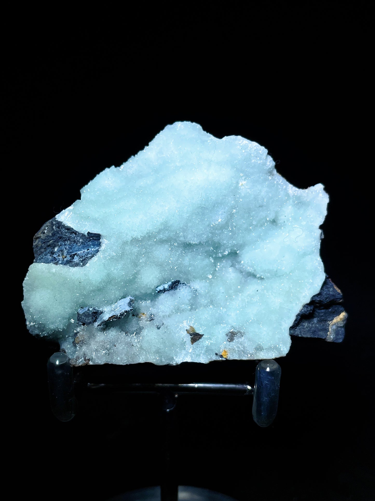 blue aragonite specimen Yunnan China